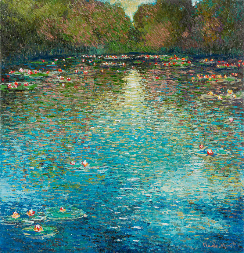 JMY Waterlilly Pond At Giverny In The Style Of Claude Monet 1905 