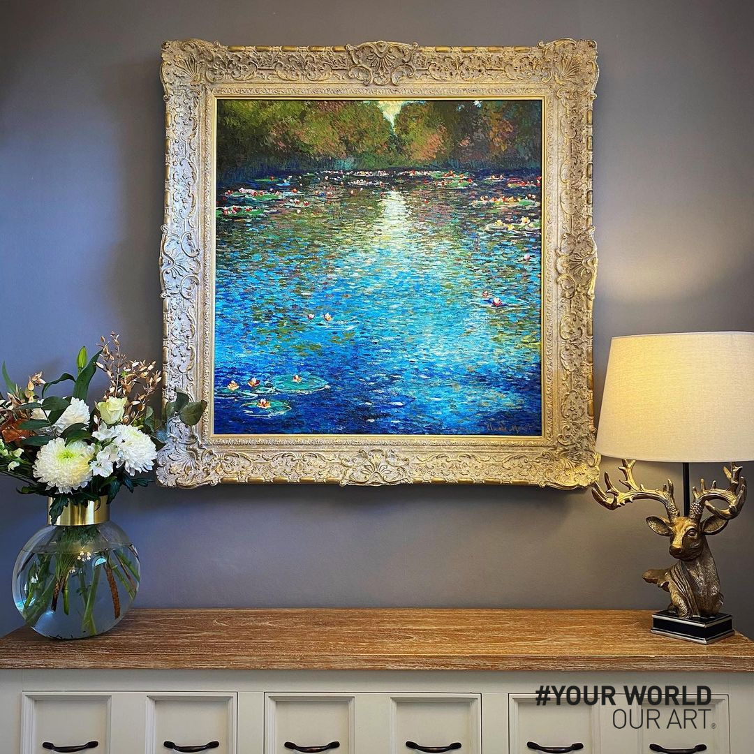 Jordan house weymouth    JMY   Waterlily Pond at Giverny in the Style of Claude Monet   YWOA entry 