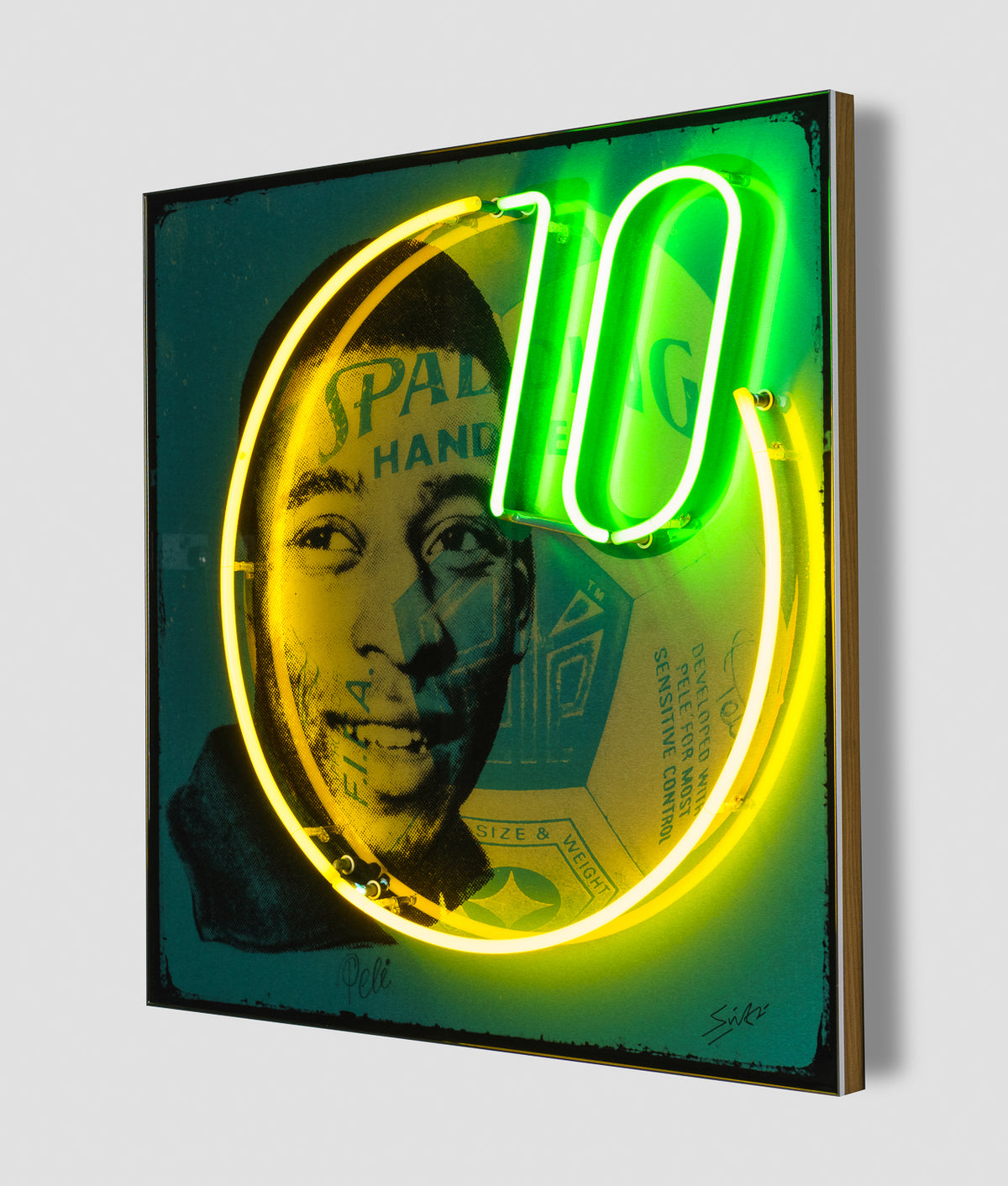 LSI ORI POR 04362 Pele Blue Neon Wall Sculpture 5 2 