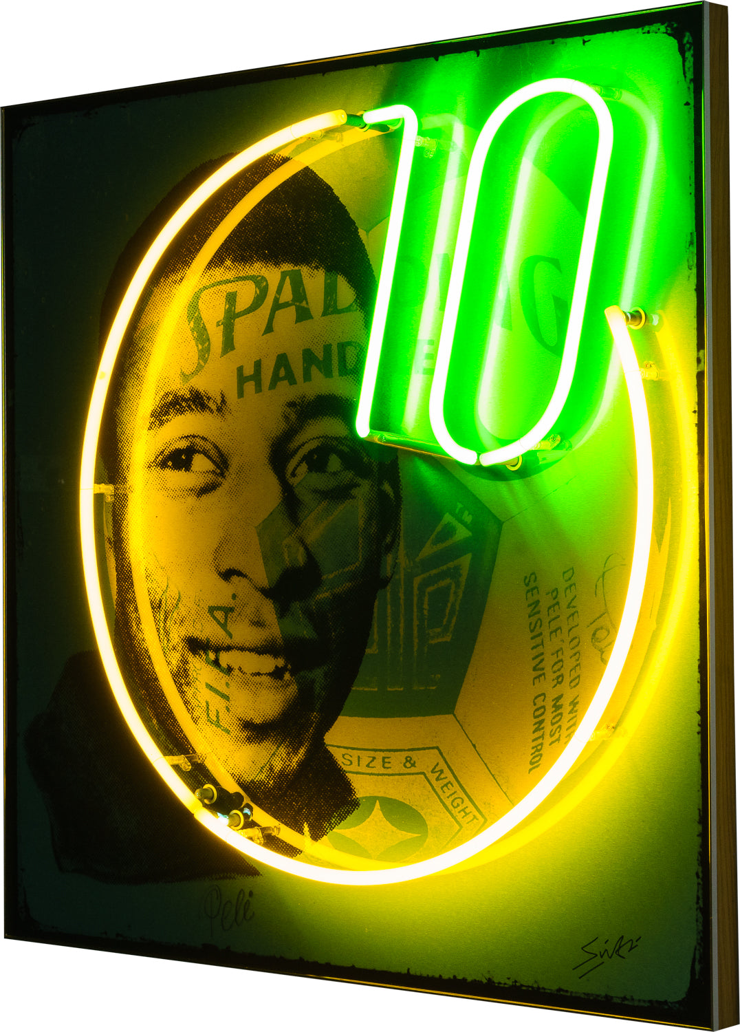 LSI ORI POR 04362 Pele Blue Neon Wall Sculpture 6 2 
