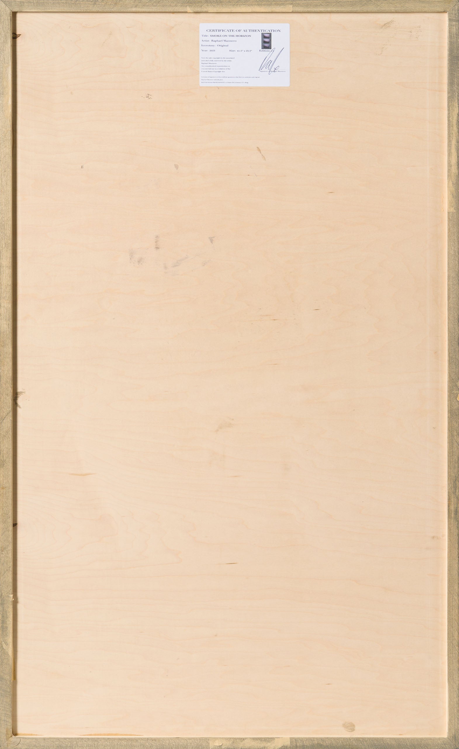 Product image 3 for raphael-mazzucco-smoke-on-the-horizon-original