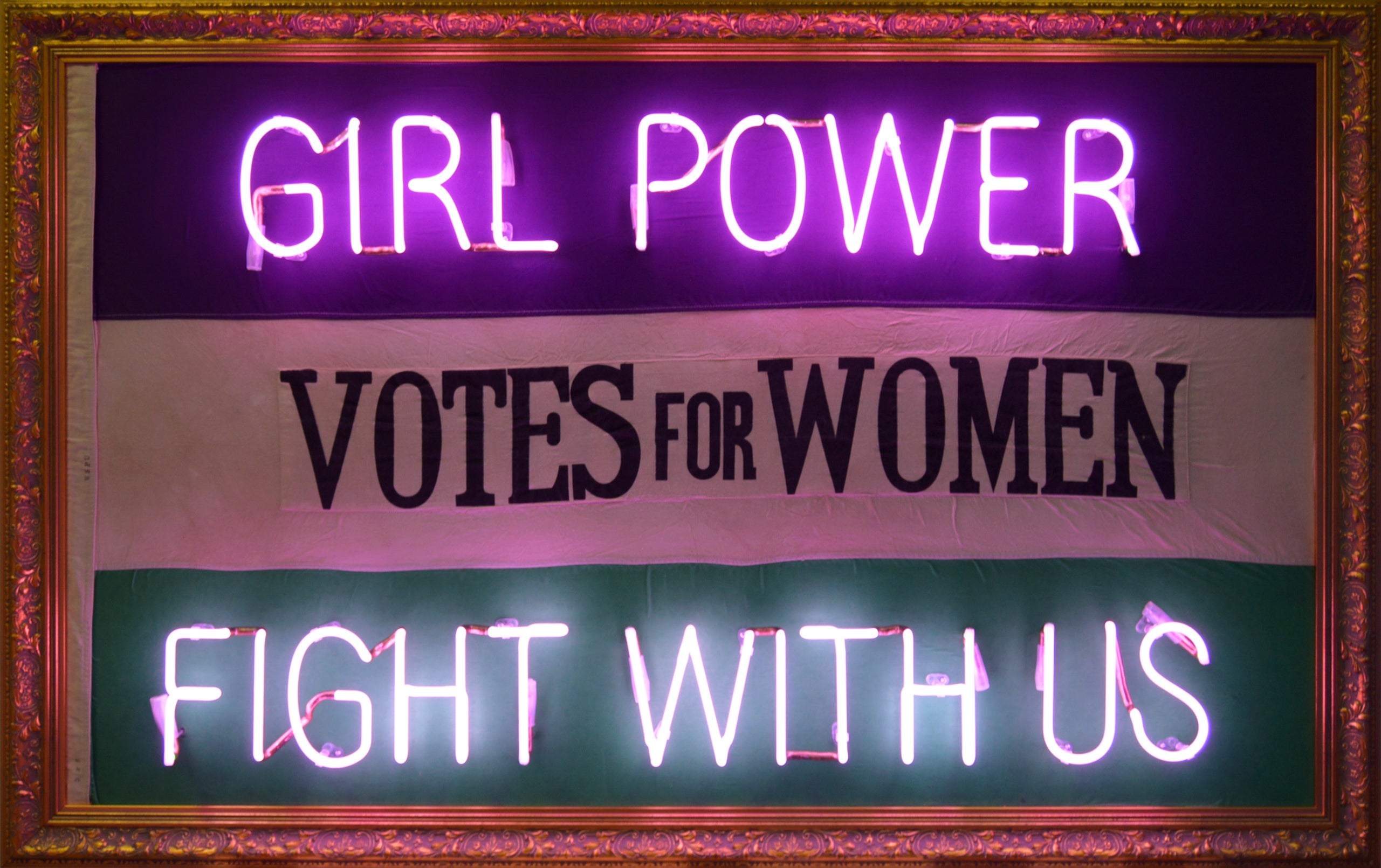 MSL ORI Fight With Us 1910 Suffragette Marching Flag (322) 104 x 164 cm s 