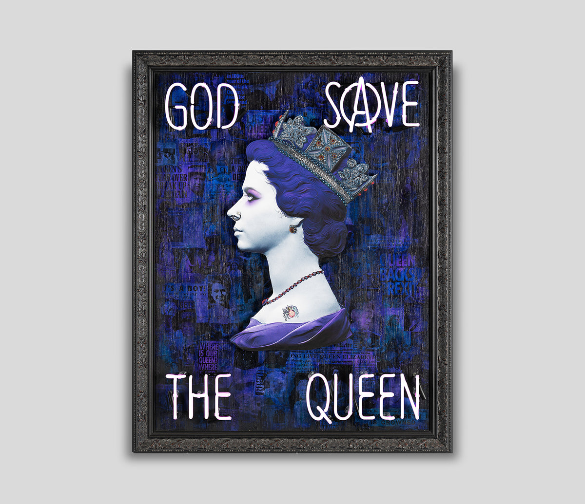 MSL ORI POR 25213 01 God Save The Queen 2 (In Violet Neon) 