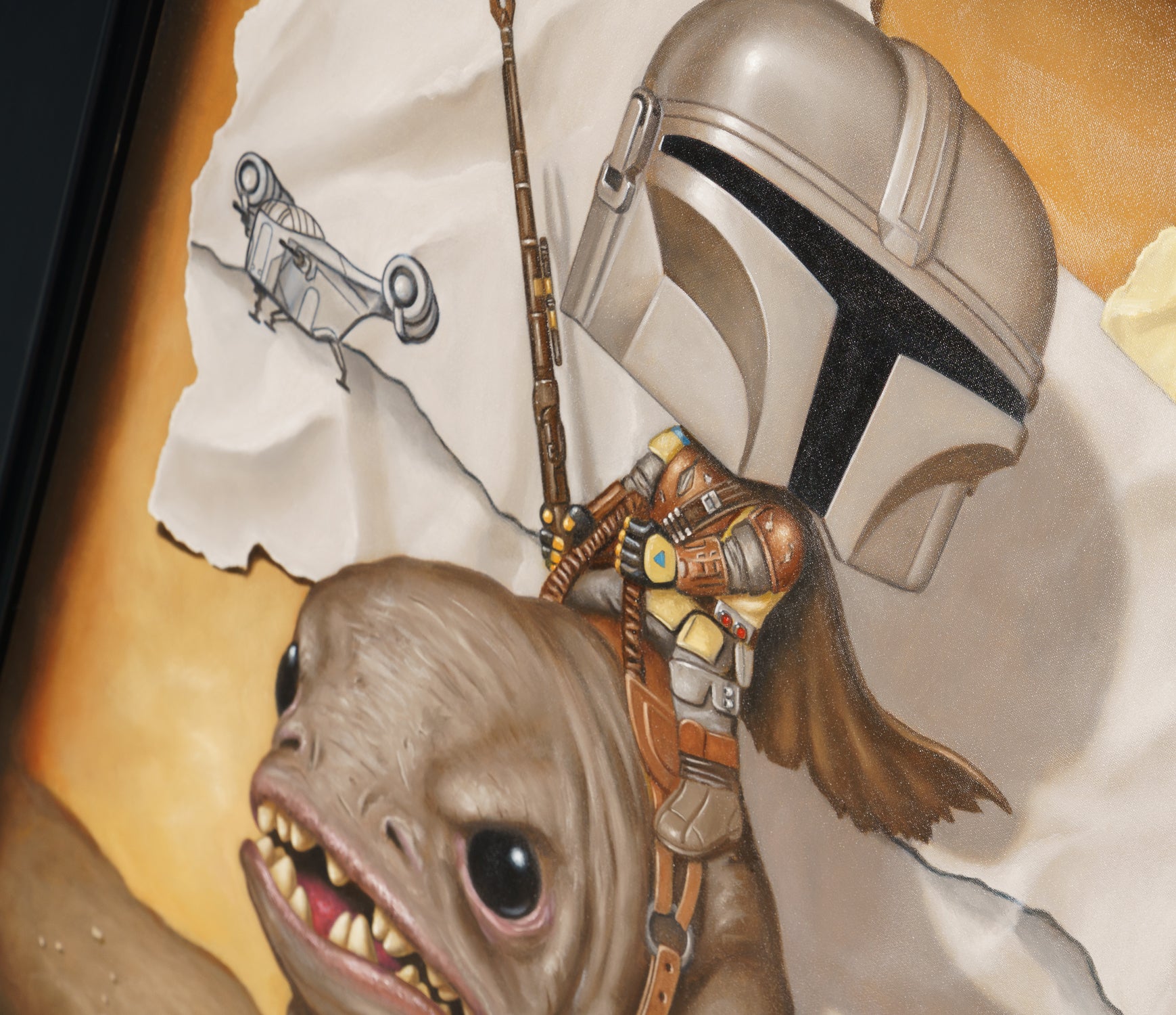 NHU ORI POR 25693 7 Mandalorian Blurrg Rider 