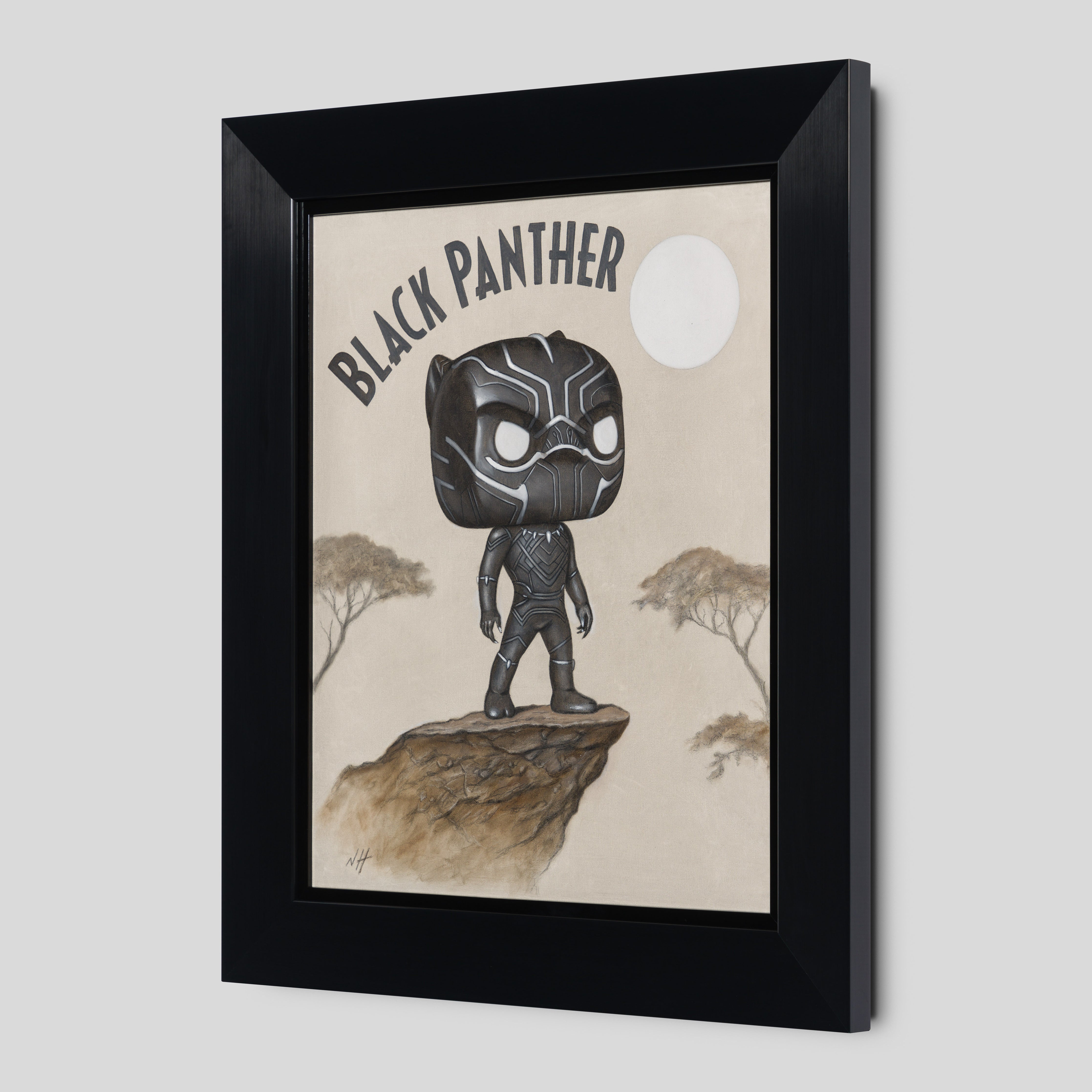 NHU ORI POR 30398 2 Black Panther Origins (Oil Sketch) 