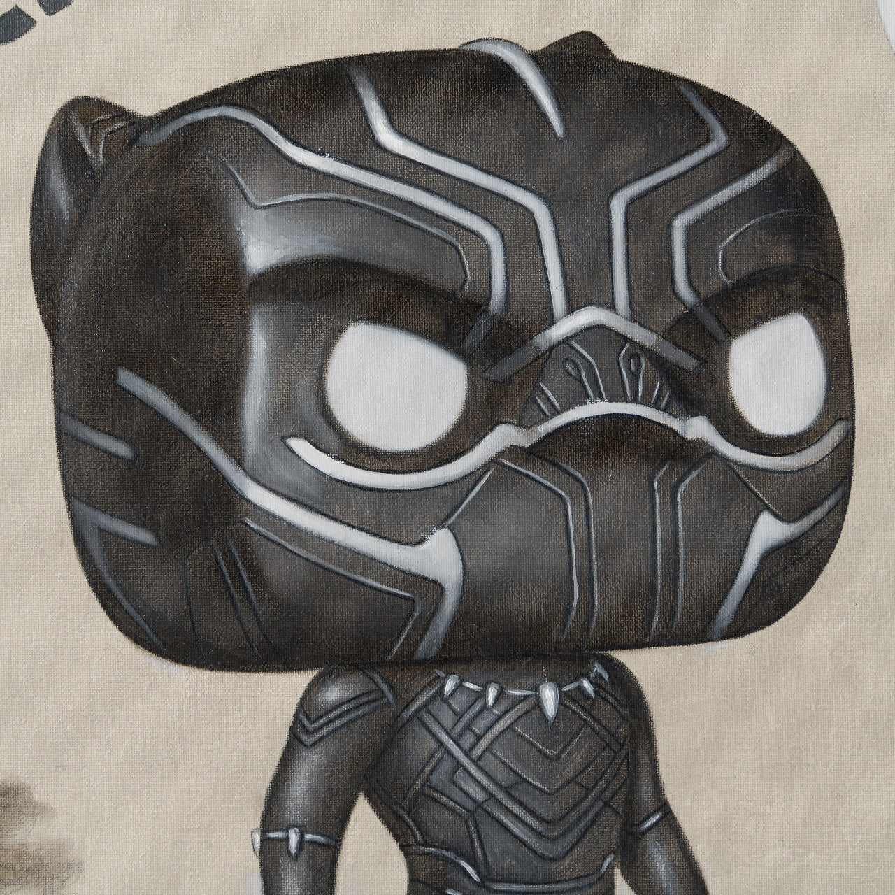 NHU ORI POR 30398 4 Black Panther Origins (Oil Sketch) 