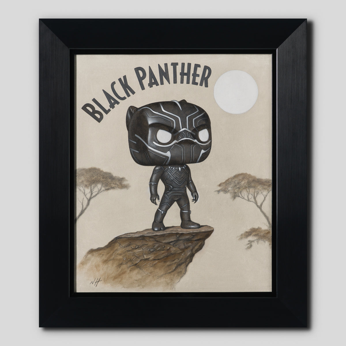 NHU ORI POR 30398 TN Black Panther Origins (Oil Sketch) 