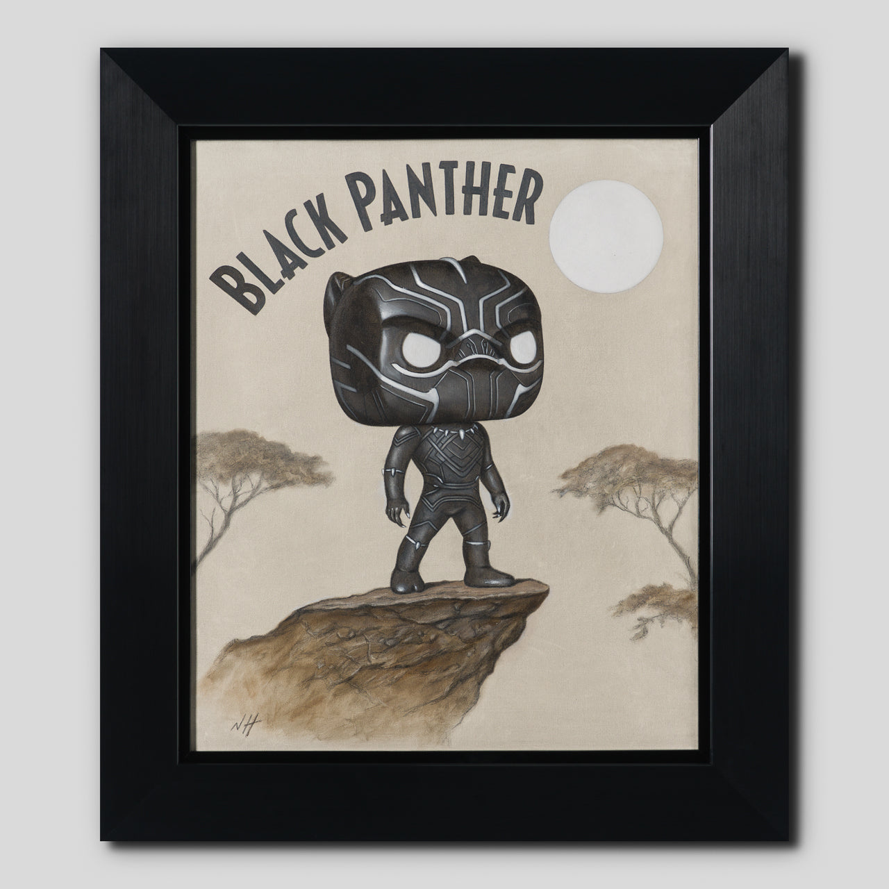 NHU ORI POR 30398 TN Black Panther Origins (Oil Sketch) 