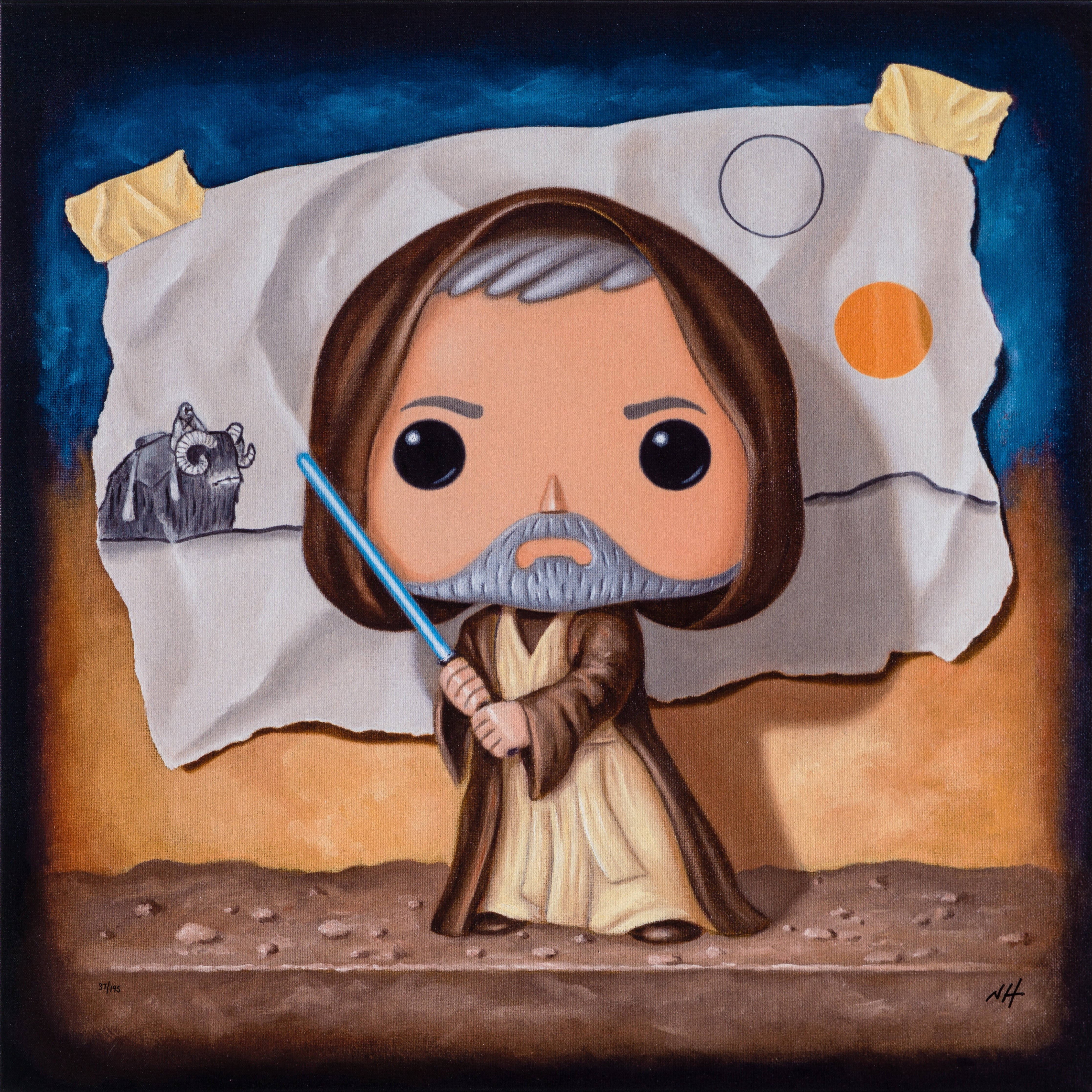 NHU SLE POR 25604 4 Obi Wan  Boxed Canvas 