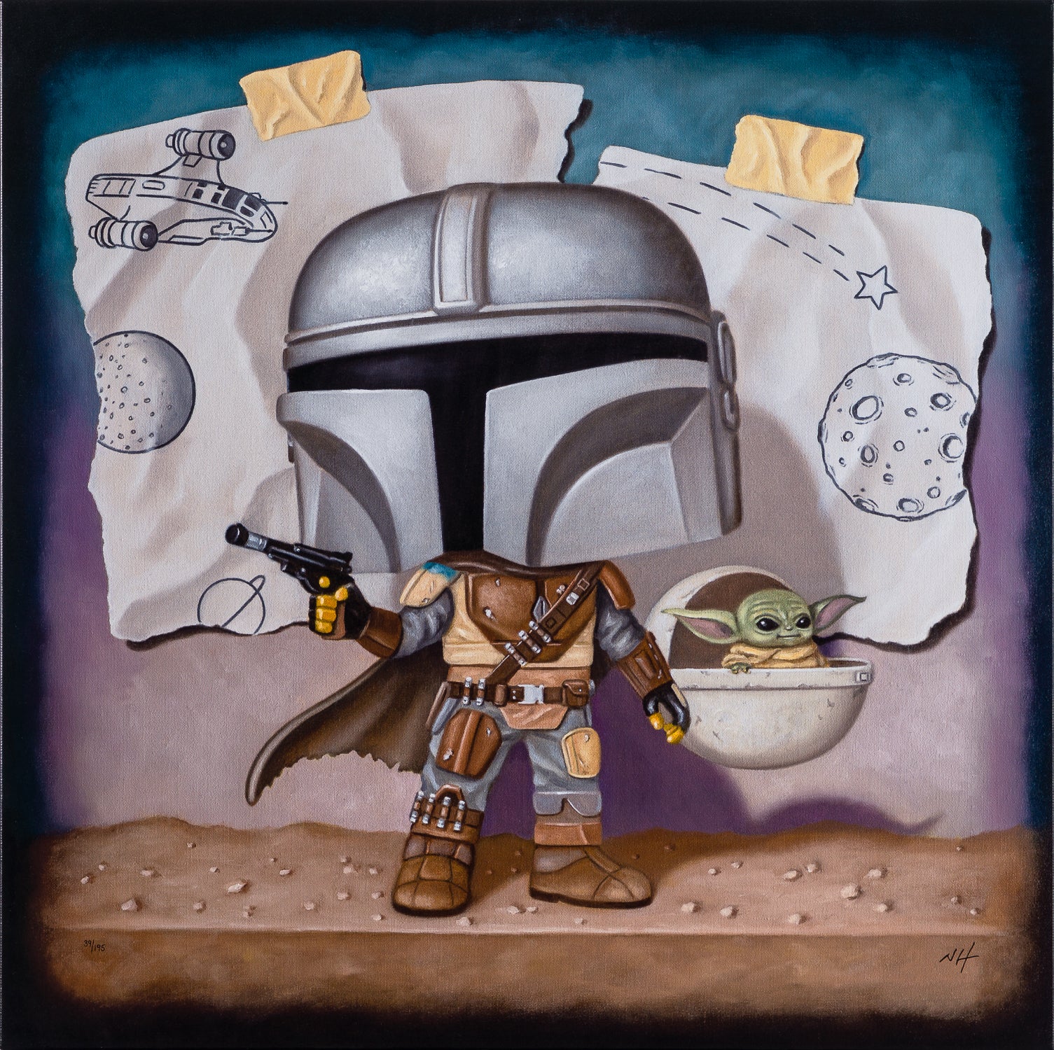 NHU SLE POR 25606 4 This Is The Way  Boxed Canvas 