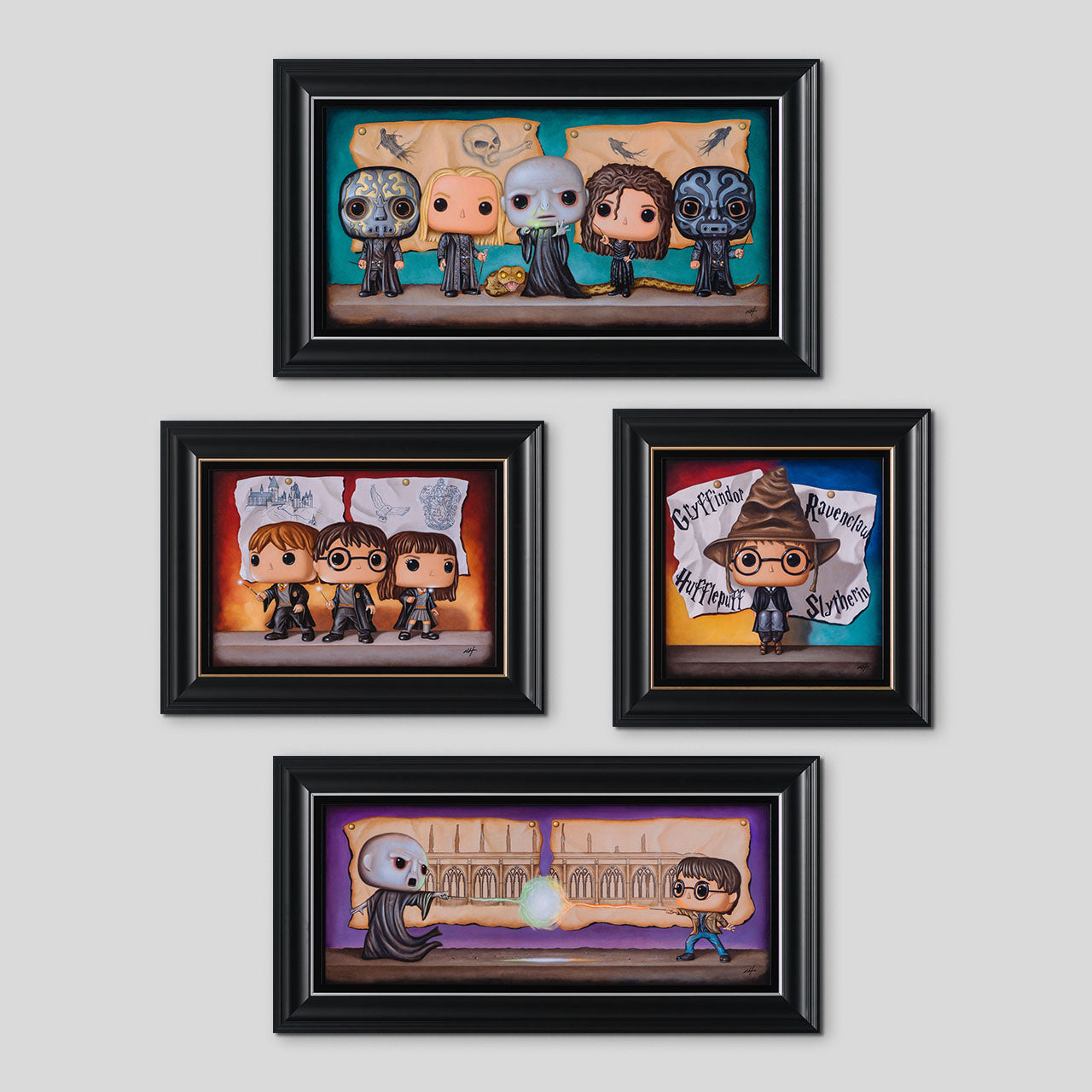 NHU SLE POR 31610 Framed Set of Four 