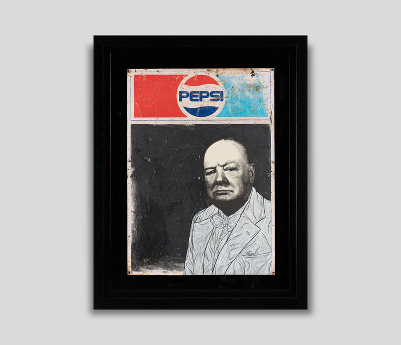 PAK ORI POR 20228 1 Churchill On Pepsi Menu Sign 