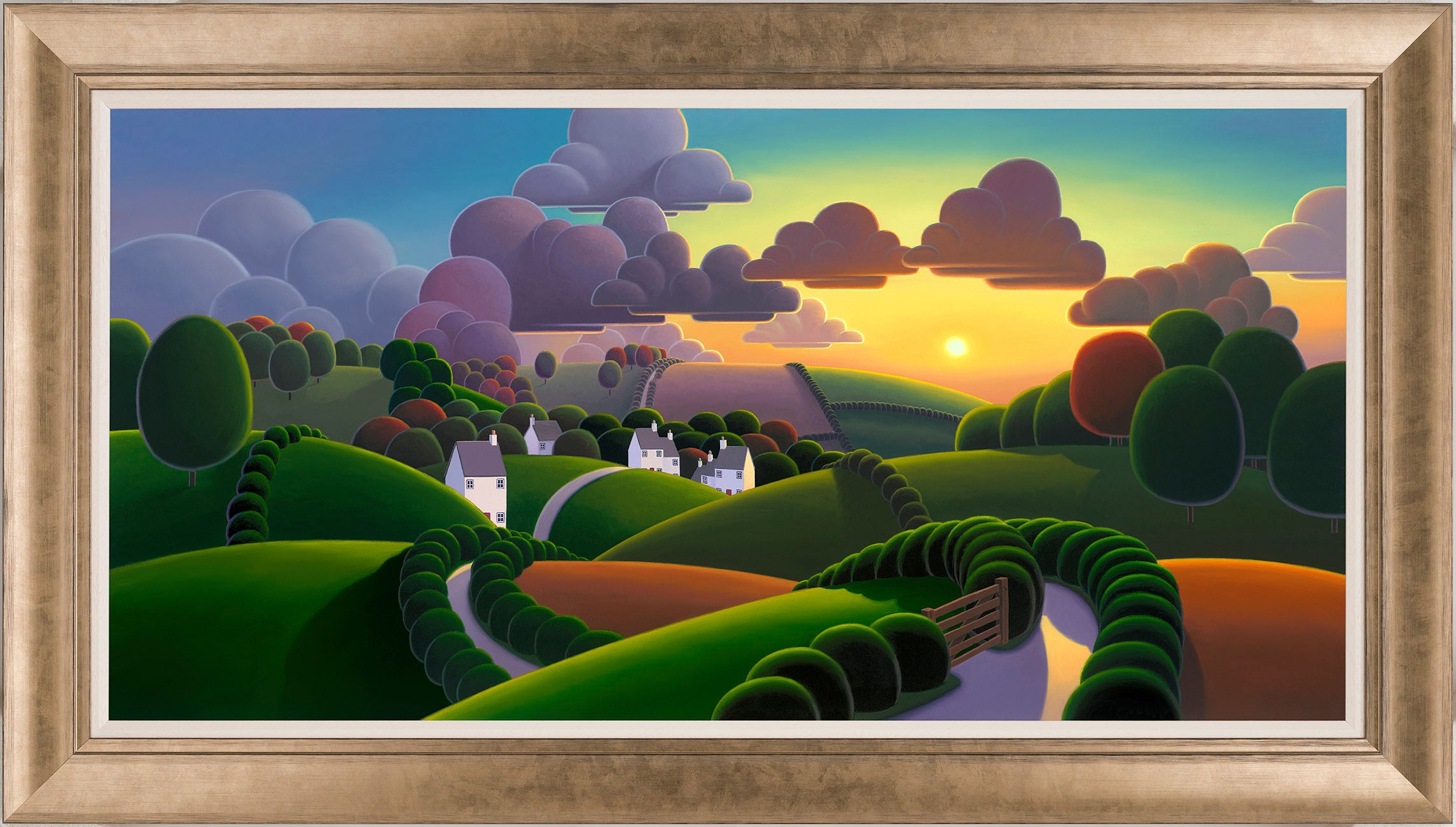 Paul Corfield sunrise over the village
