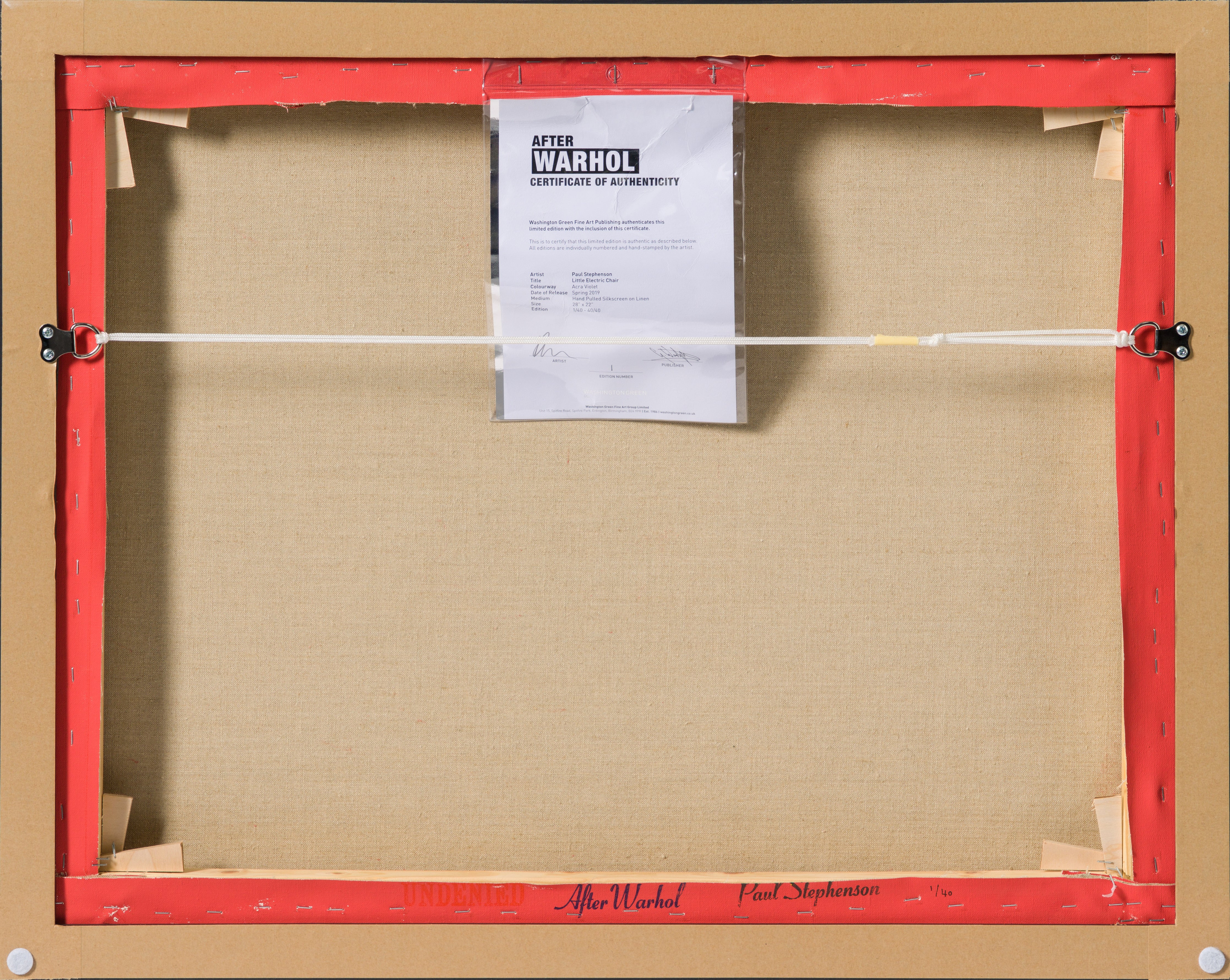 PSE SIL POR 21304 6 Little Electric Chair   Naphthol Red 