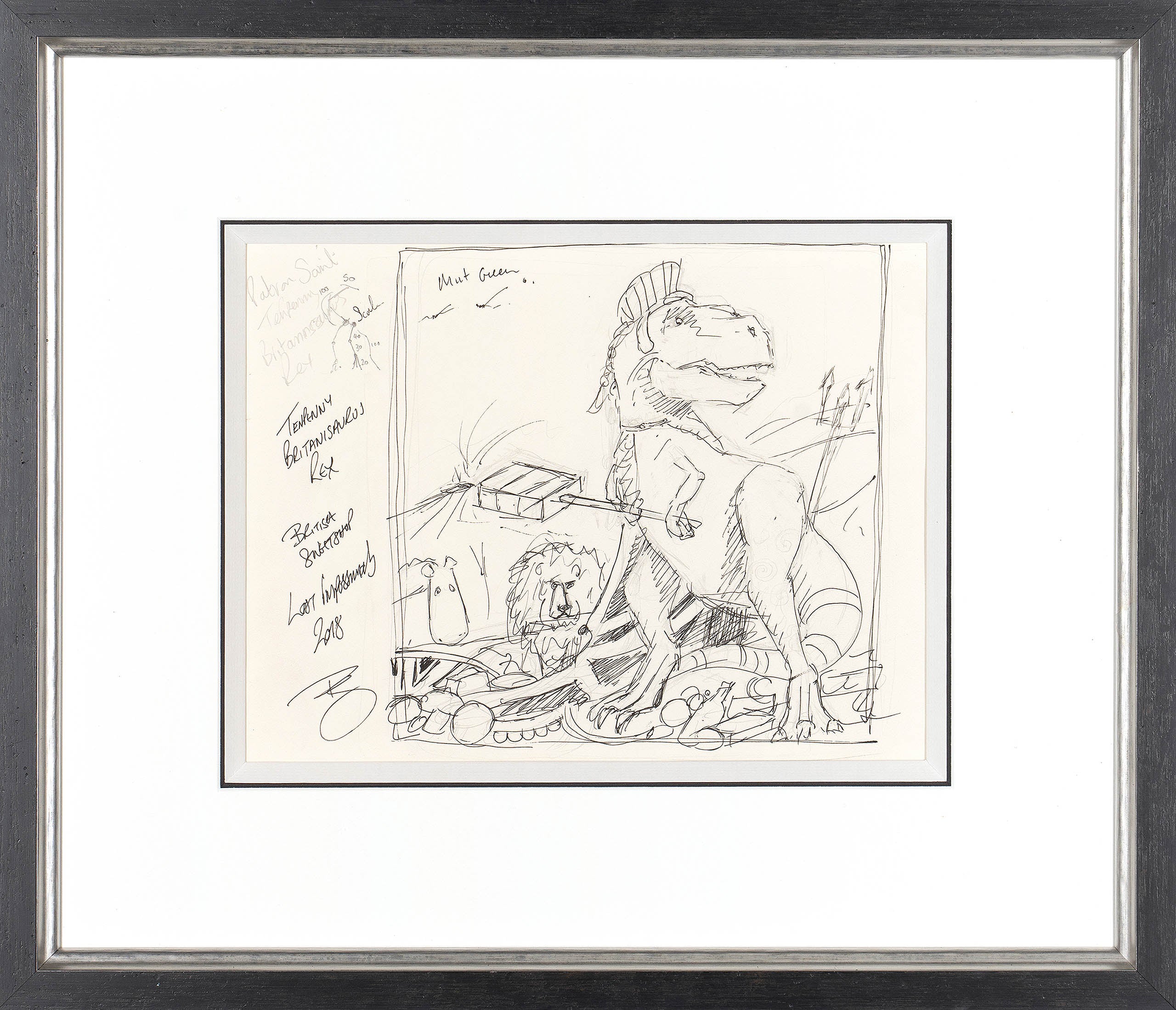 The British Empires Tenpenny Britannisaurus Rex (Sketch)