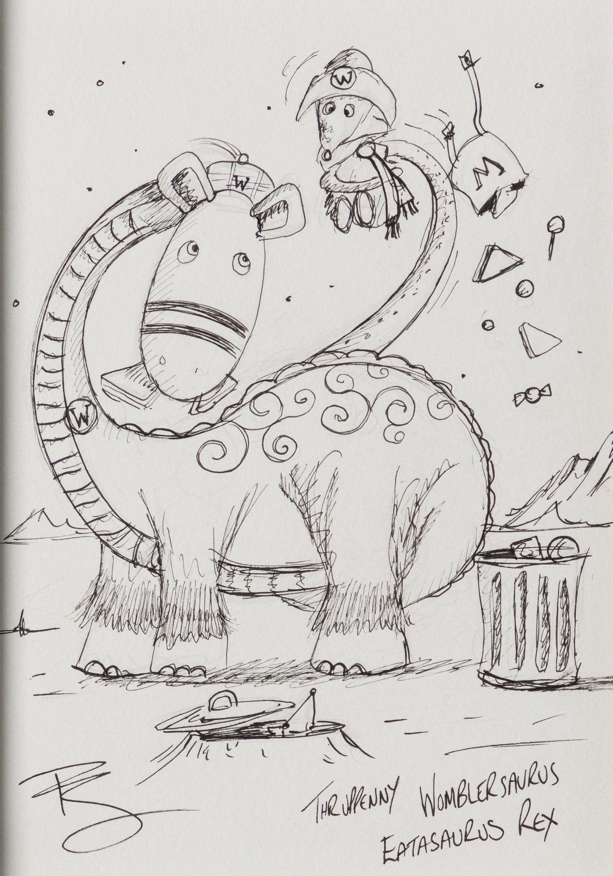 PSM ORI SKT 21557 Thrupenny Womblesaurus Eatasaurus Rex 31 