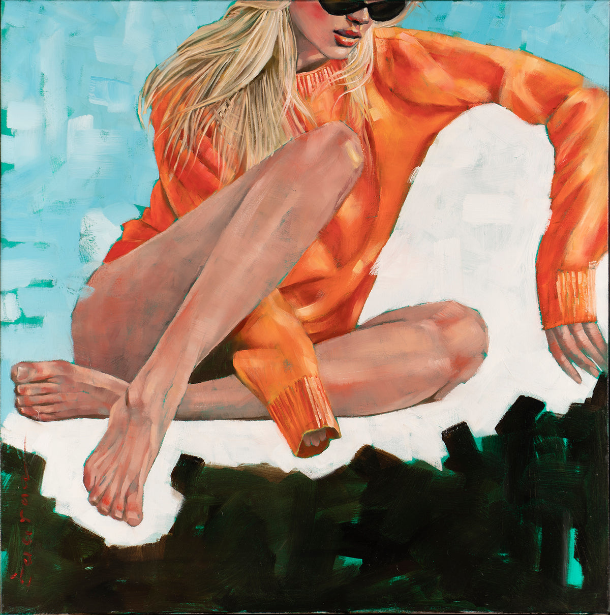 PTA ORI POR 28115 3 Le Pull Orange 