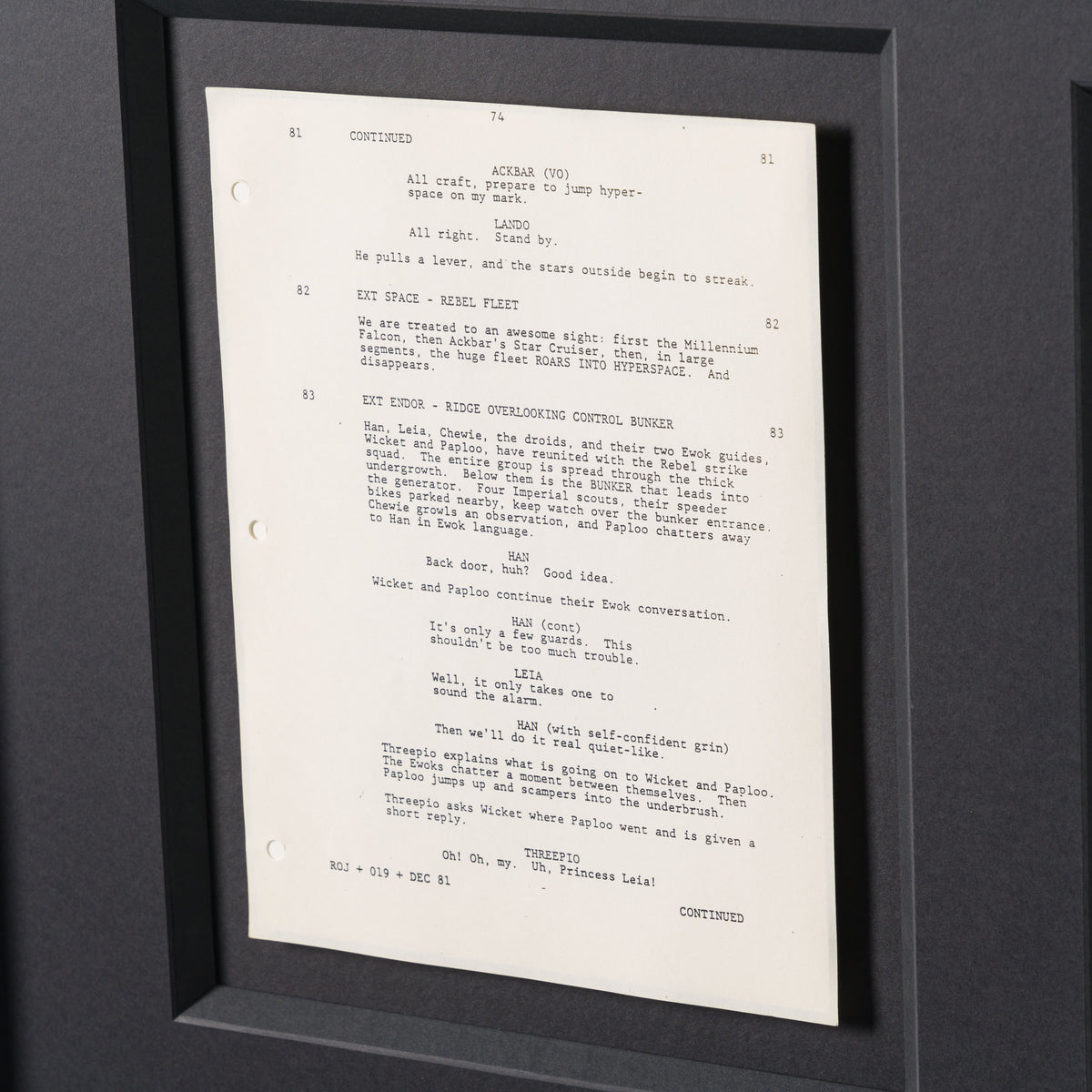 RBA ORI SKT 30778 Startled On Endor 3 