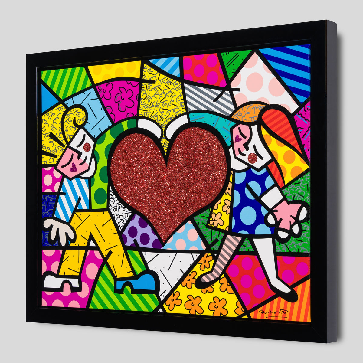 RBR SLE HUM 18243 2 Big Heart   Hand Embellished 