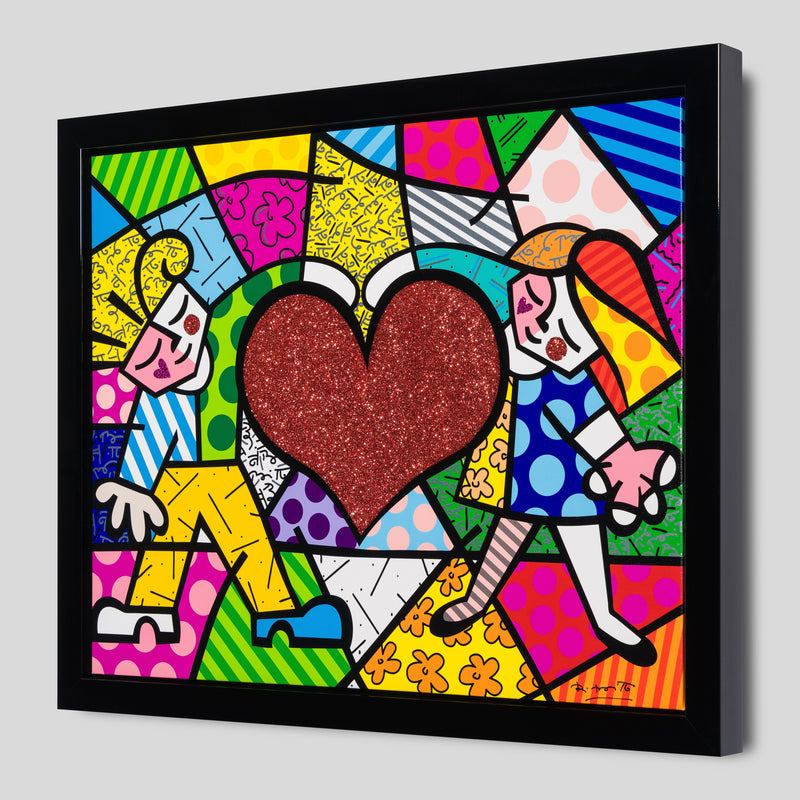 RBR SLE HUM 18243 2 Big Heart   Hand Embellished 