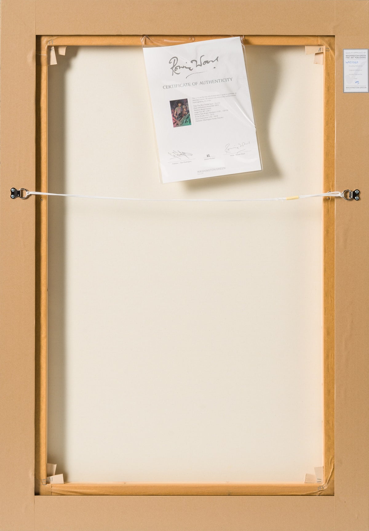 RWO SLE POR 94502 7 The Blue Smoke Suite   Ronnie   Boxed Canvas Edition 