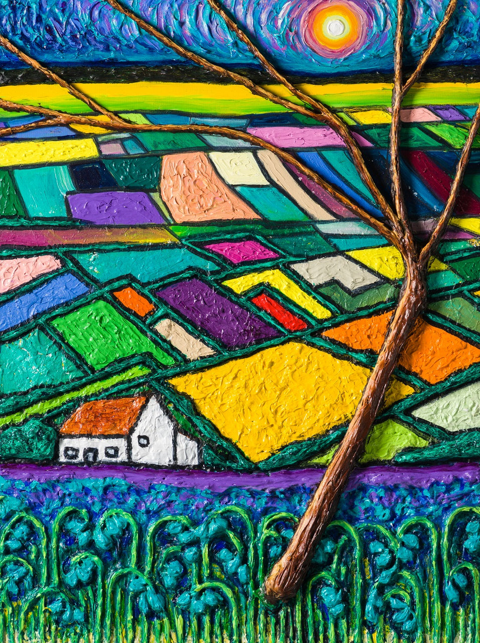 SRA ORI LAN 30470 31 Bluebell Field Morning Sky 