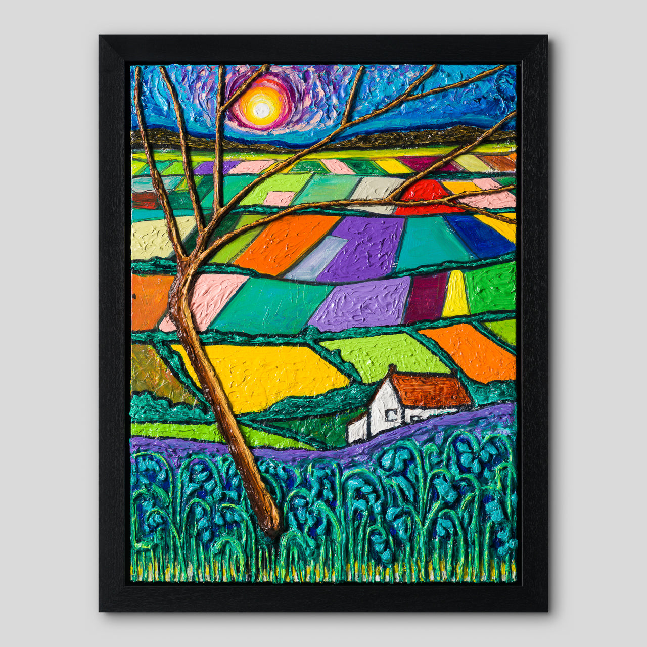 SRA ORI LAN 30471 TN Bluebells Over Patchwork Field 