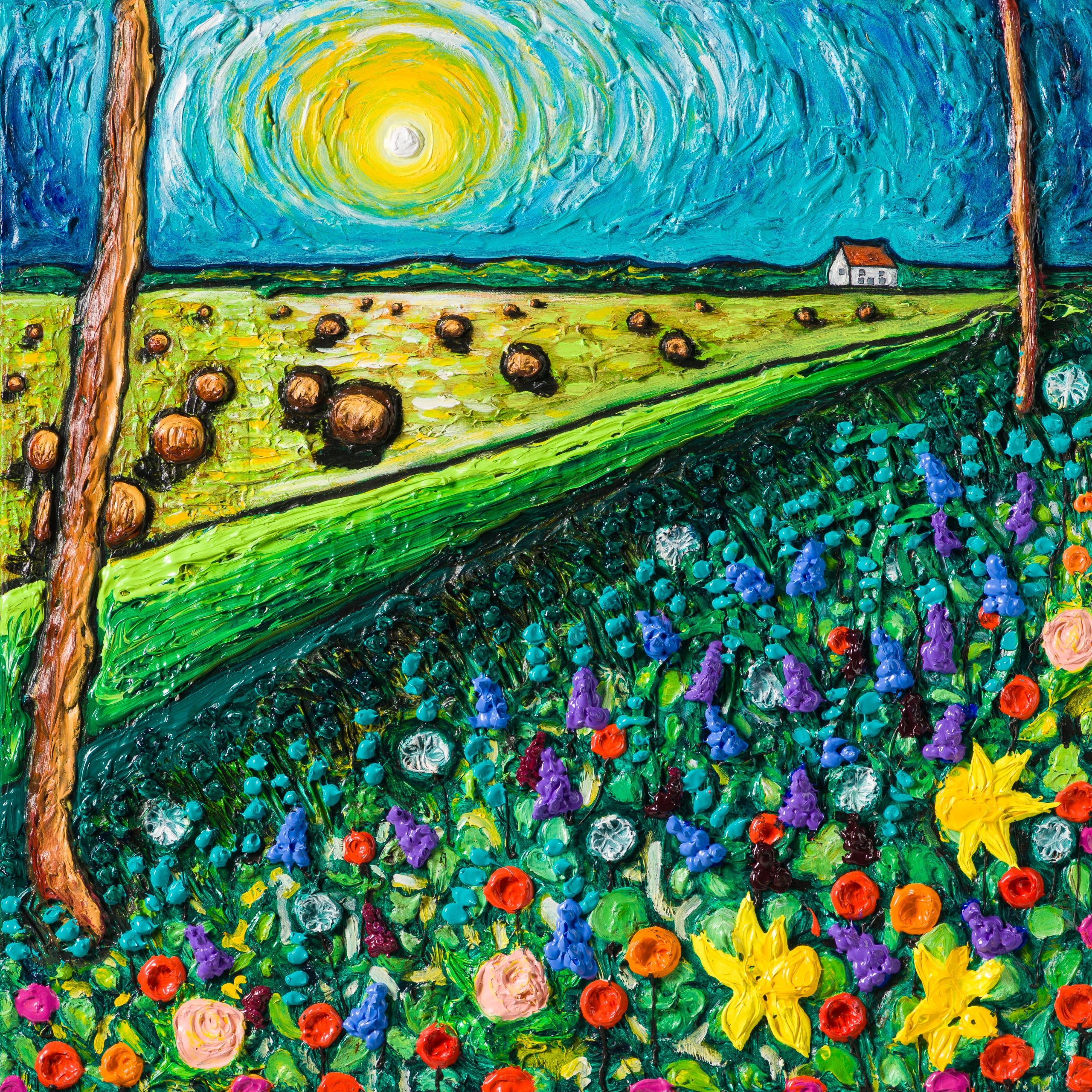 SRA ORI LAN 31983 Hay Bales Overlooking Patchwork 31 