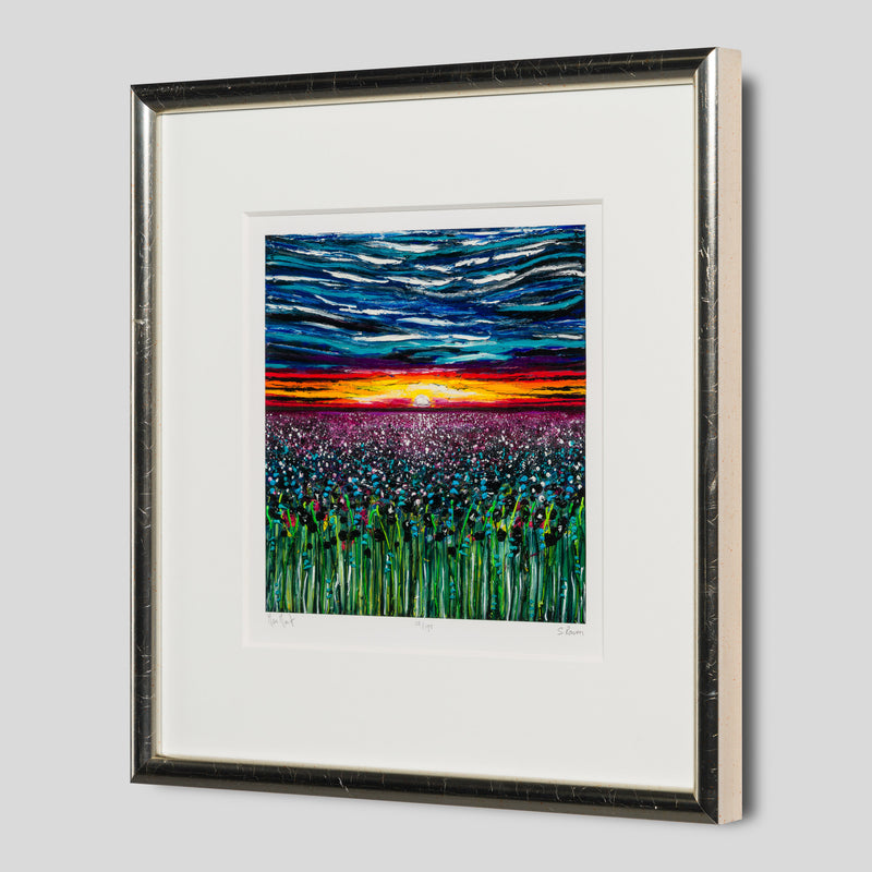 SRA SLE LAN 14985 2 Man and Shadow Meet   Giclée On Paper 