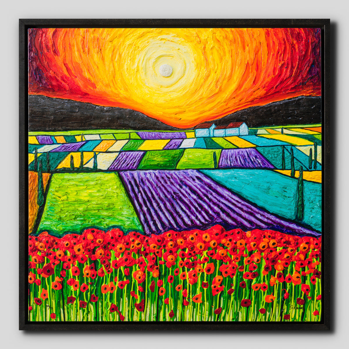 SRA SLE LAN 30195 tn Sunset on Poppy Field (box) 