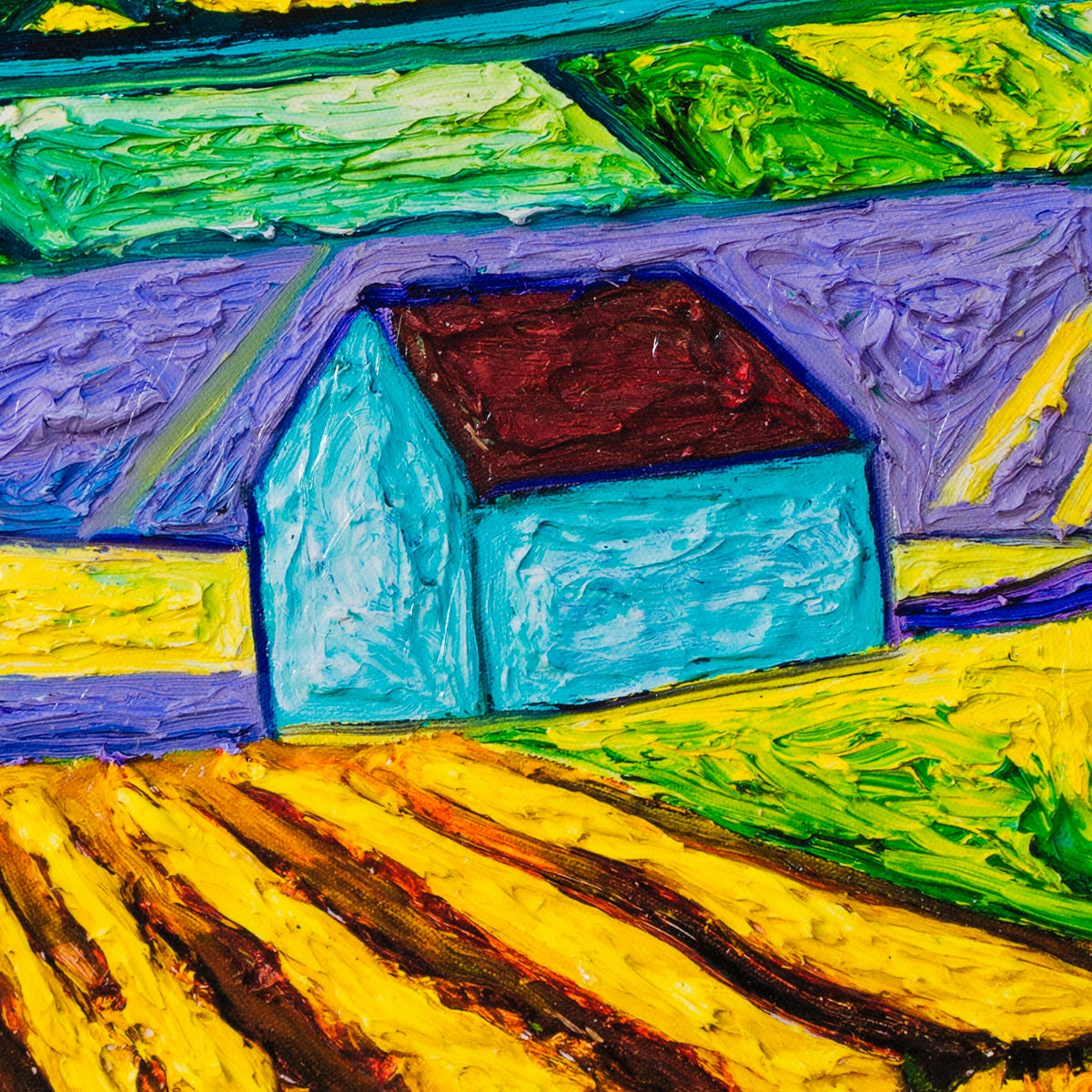 SRA SLE LAN 30210 6 Sunflowers amongst Cypress Trees (box) 