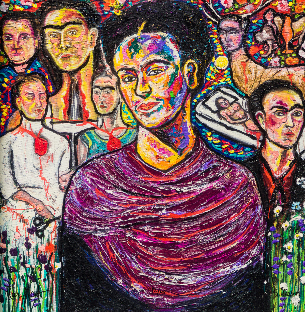 SRA SLE POR 19862 3 Kahlo   Boxed Canvas 