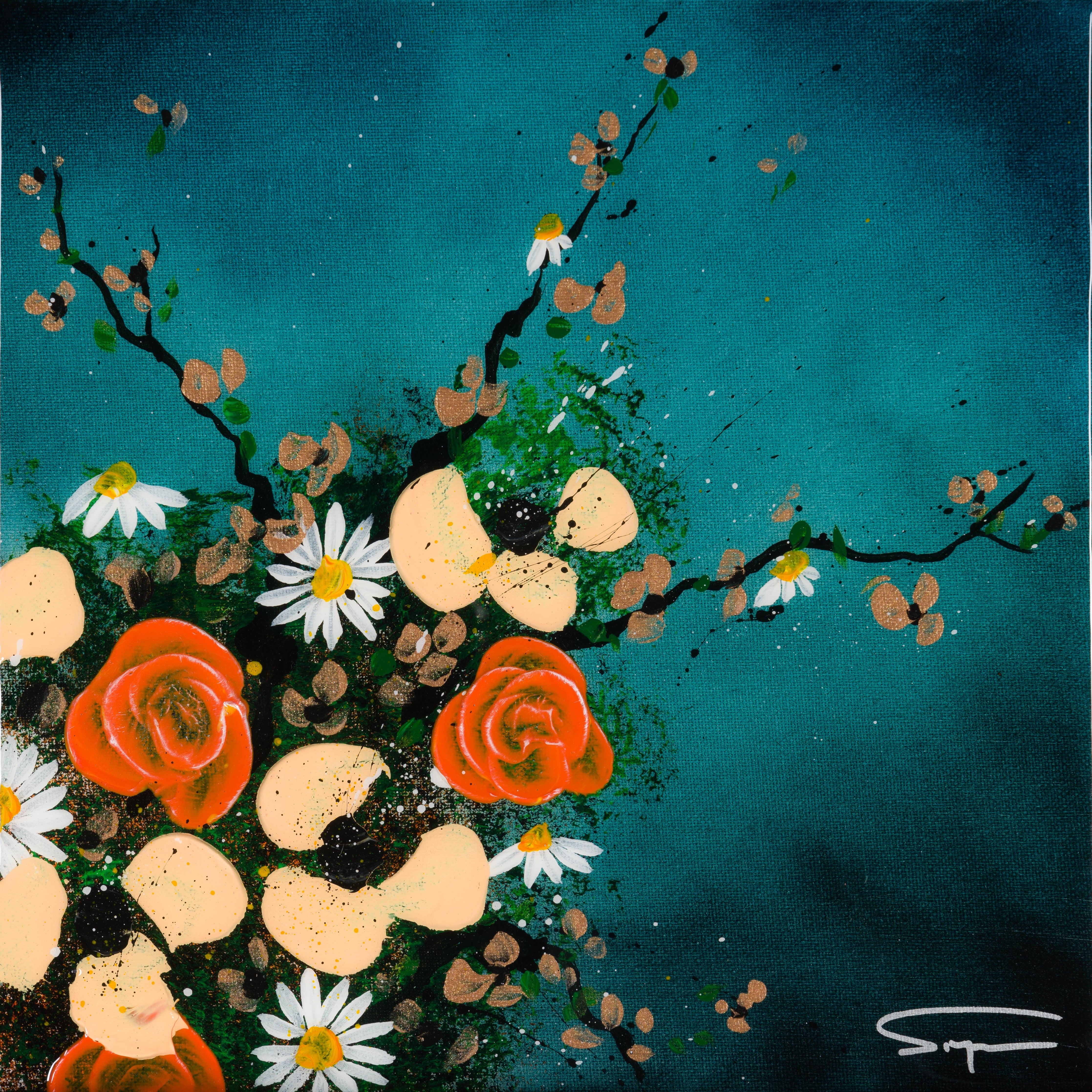 SSI Dancing Petals Study II 12”x12  