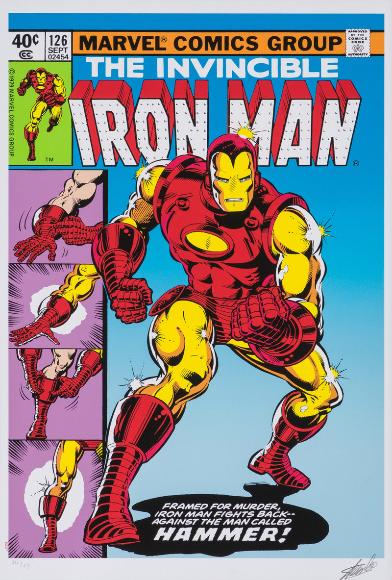 STL SLE HUM 03835 3 The Invincible Iron Man #126   Iron Man Fights Back   Boxed Canvas Edition 