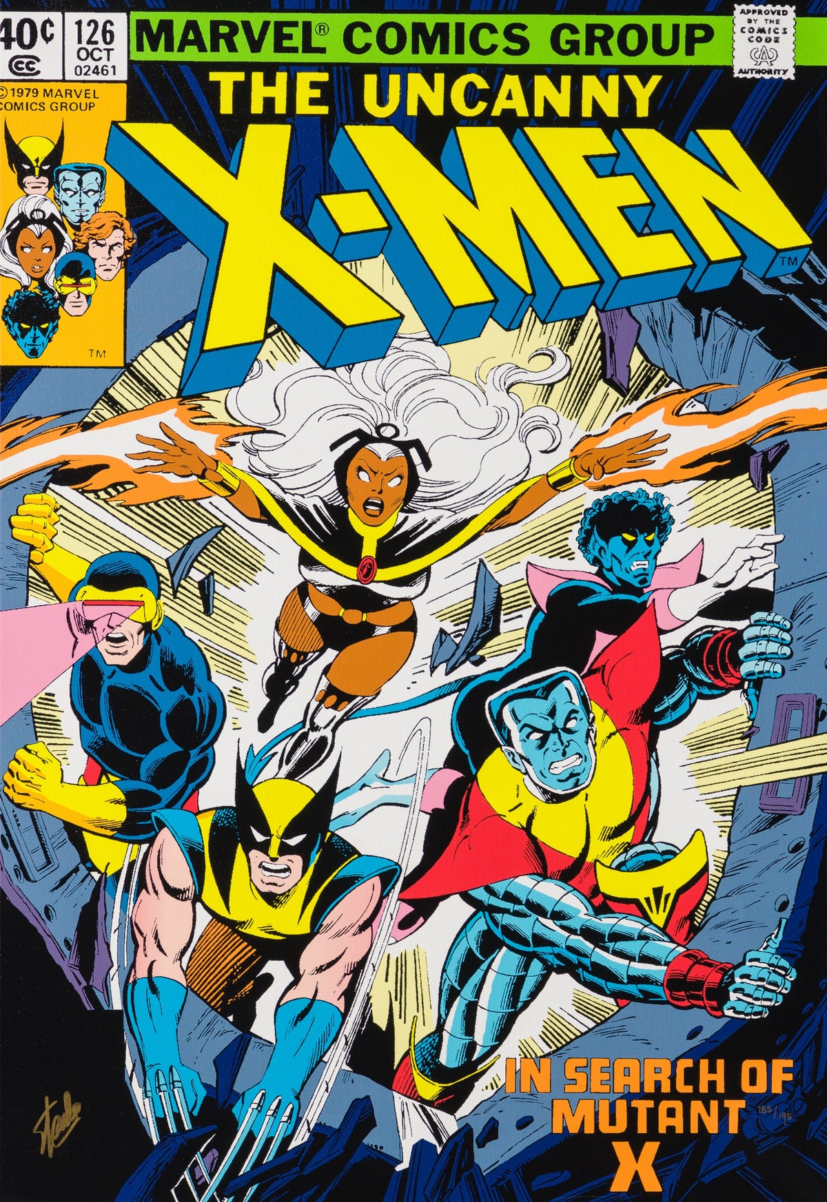 STL SLE HUM 03837 31 The Uncanny X Men #126   In Search Of Mutant X   Boxed Canvas Edition 