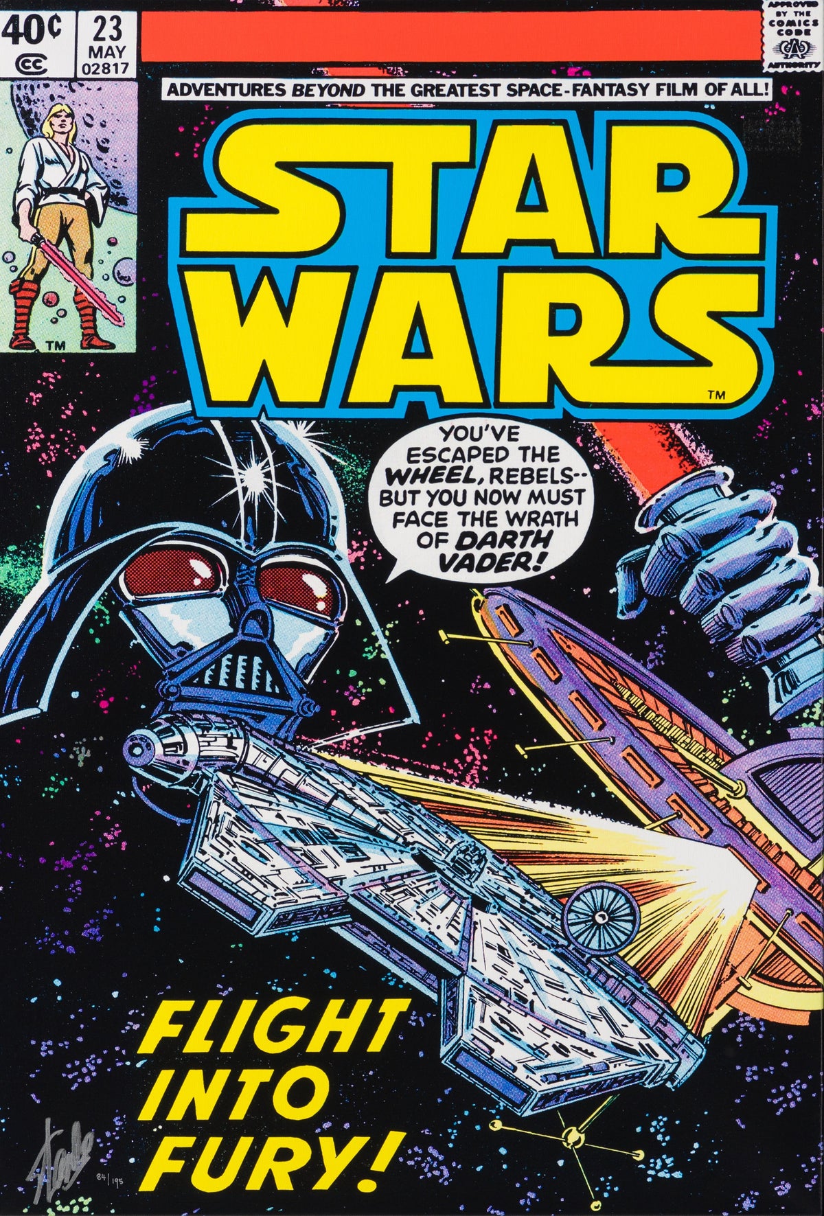 STL SLE HUM 05264 31 Star Wars #23   Flight Into Fury   Box Canvas 