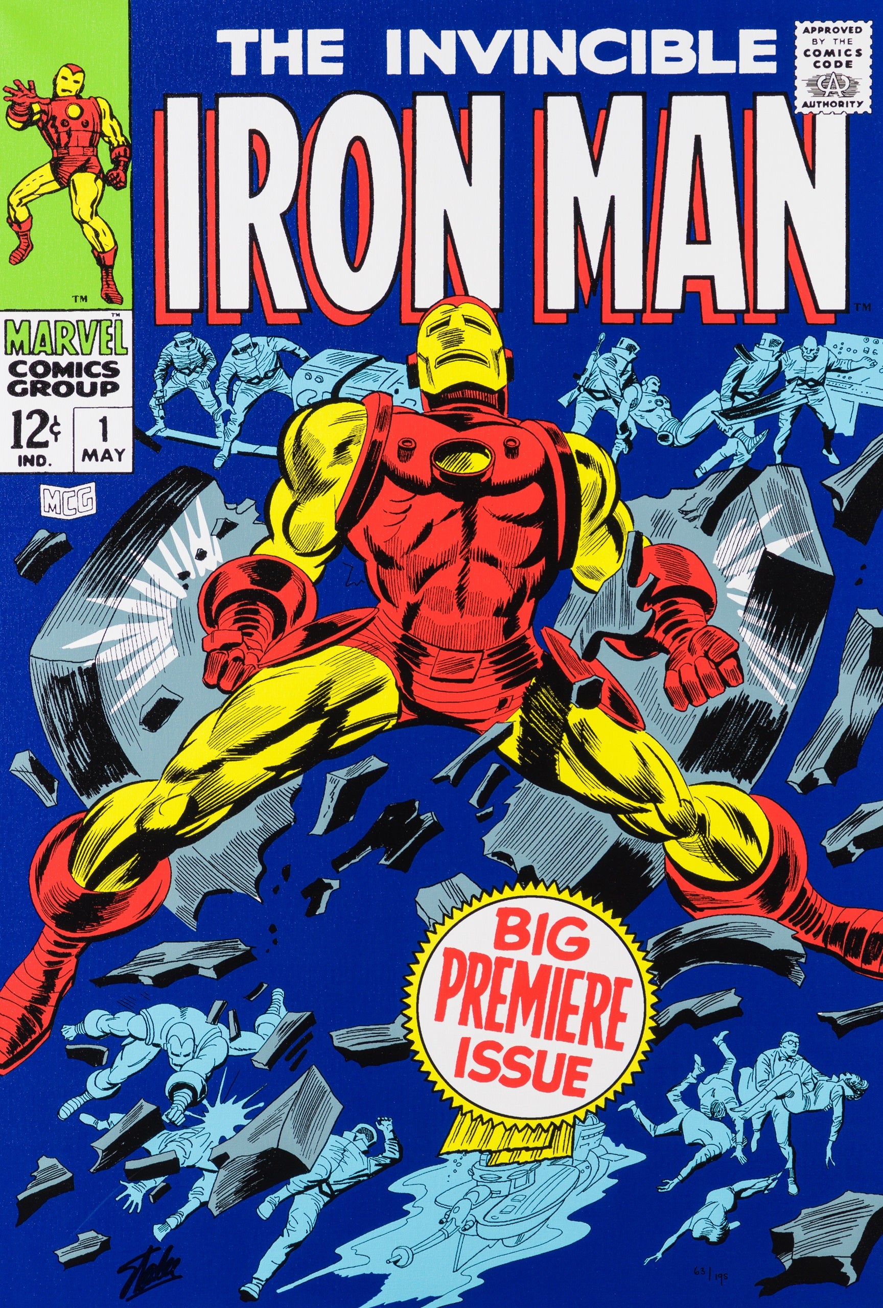 STL SLE HUM 07923 31 The Invincible Iron Man #1   Big Premiere Issue (Boxed canvas) 