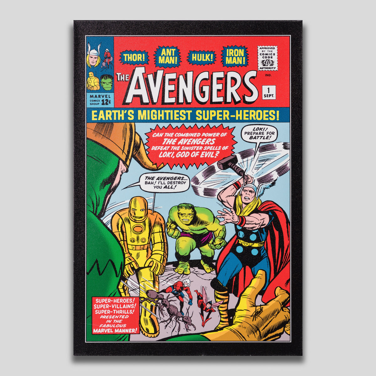 STL SLE HUM 97505 1 The Avengers #1   Earth s Mightiest Superheroes!   Boxed Canvas Edition 