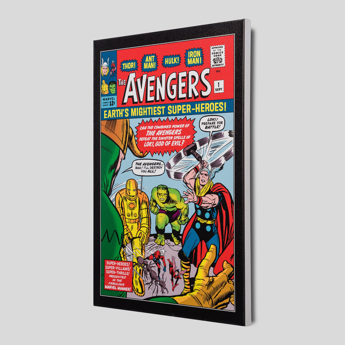 STL SLE HUM 97505 2 The Avengers #1   Earth s Mightiest Superheroes!   Boxed Canvas Edition 