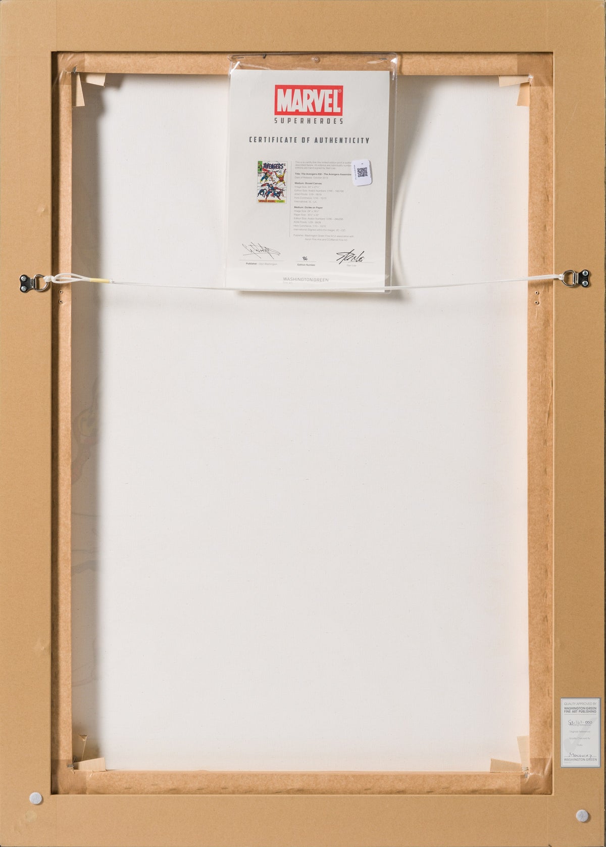 STL SLE HUM 97506 6 The Avengers #58   The Avengers Assemble   Boxed Canvas Edition 