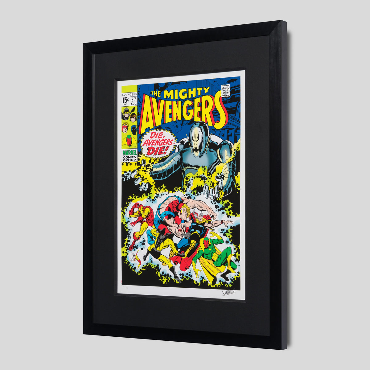 STL SLE HUM 97517 2 The Mighty Avengers #67   Die, Avengers Die!   Giclee on Paper Edition 