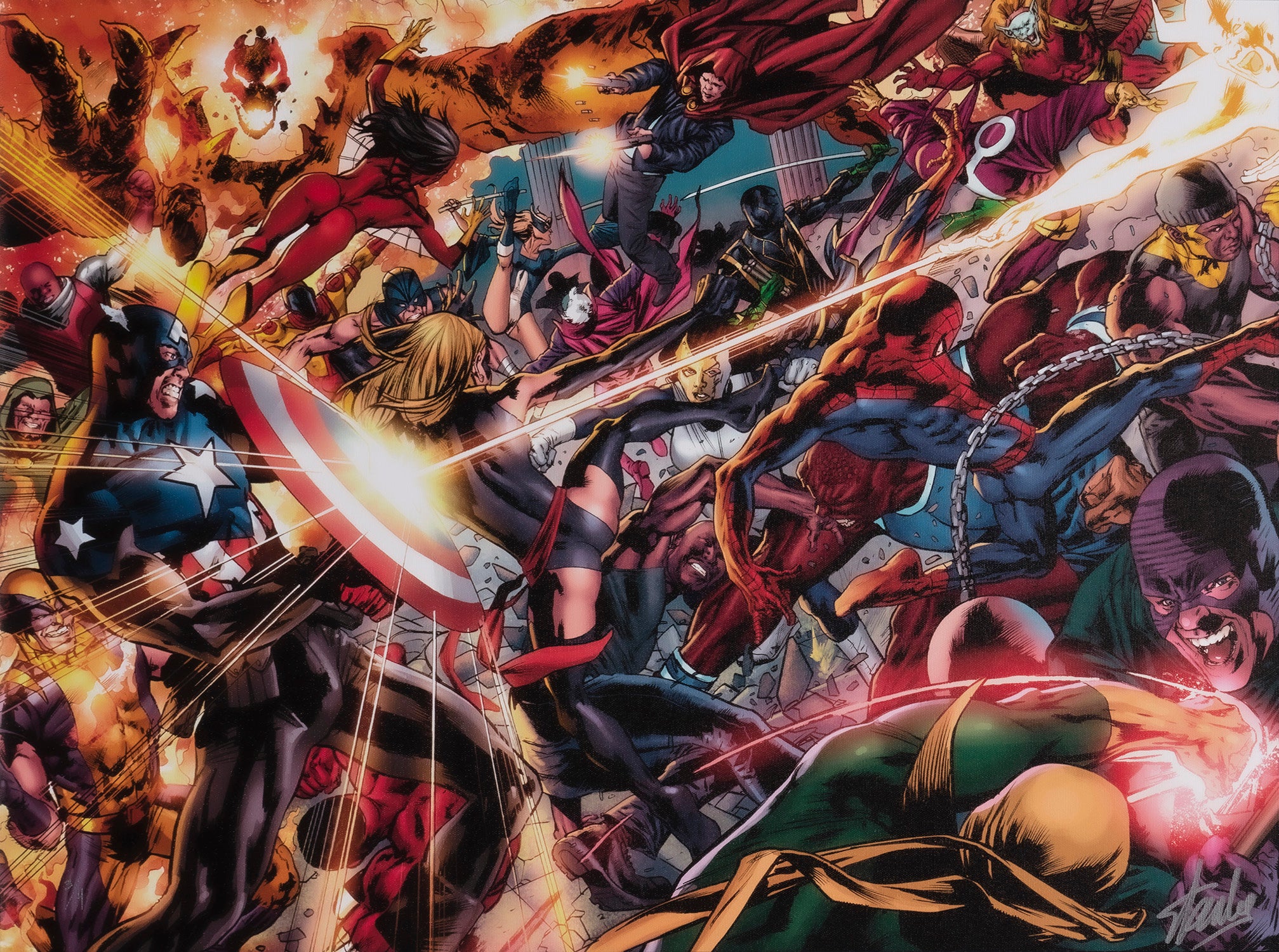 STL SLE LEG 24925 2 The New Avengers VS The Hoods Army (Spread Page) 