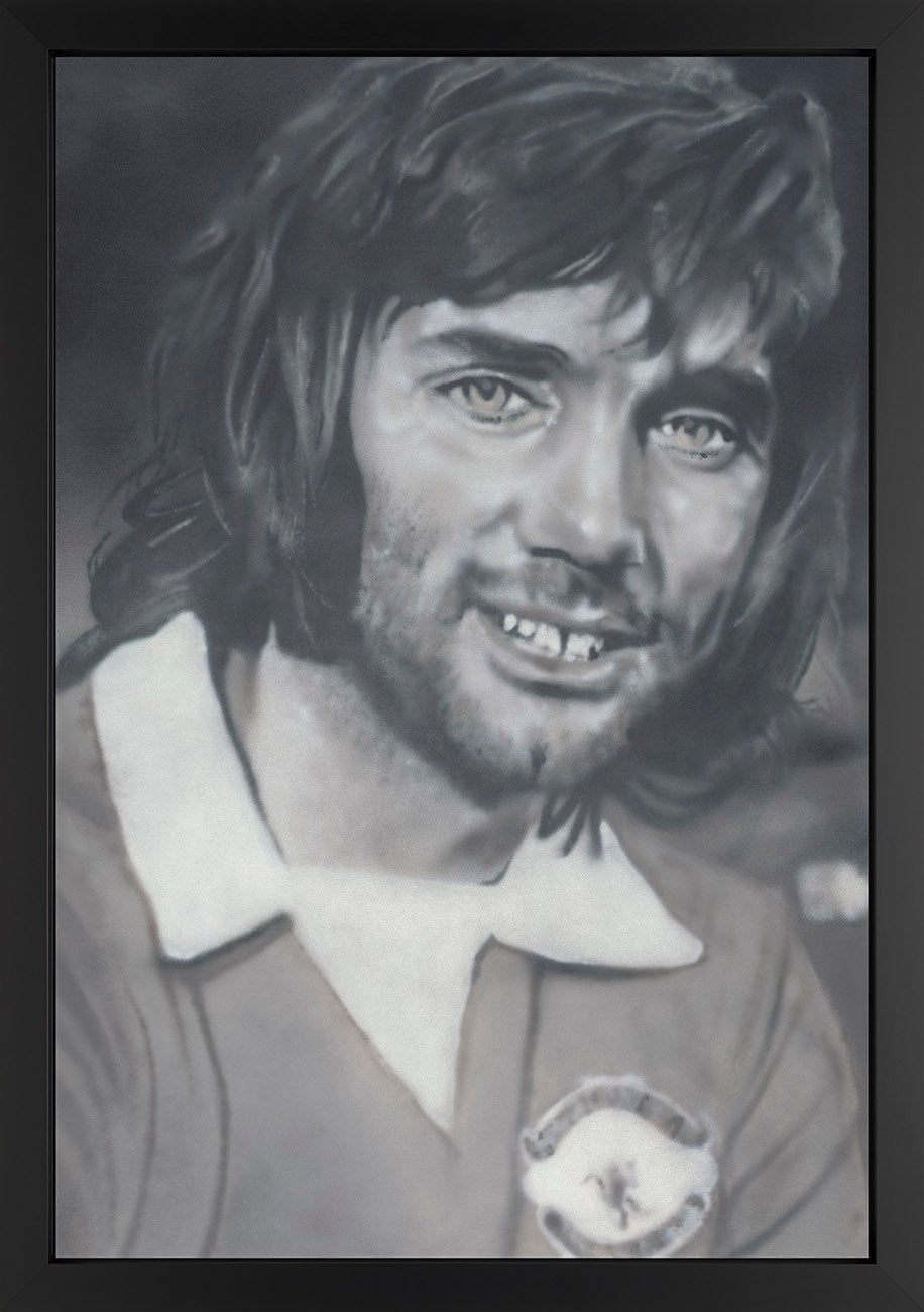Temper George Best framed