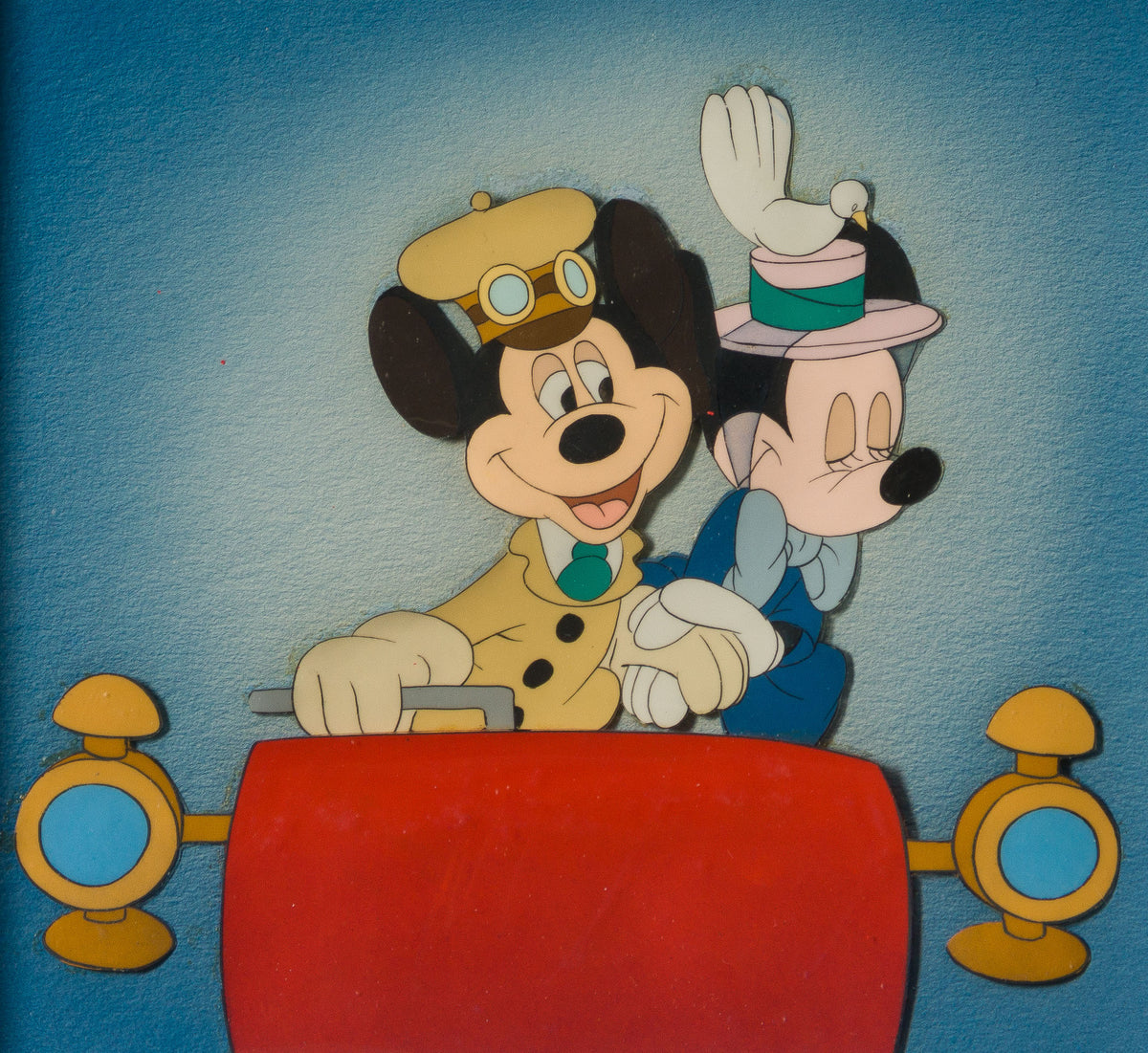 VIN ORI POR 22487 Mickey Mouse And Minnie Mouse OPC Courvoisier 31 