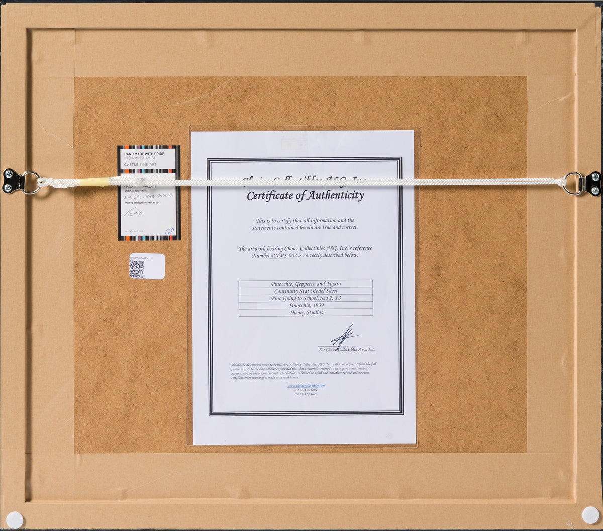 VIN ORI POR 24460 6 Pinocchio Continuity Model Sheet 25 