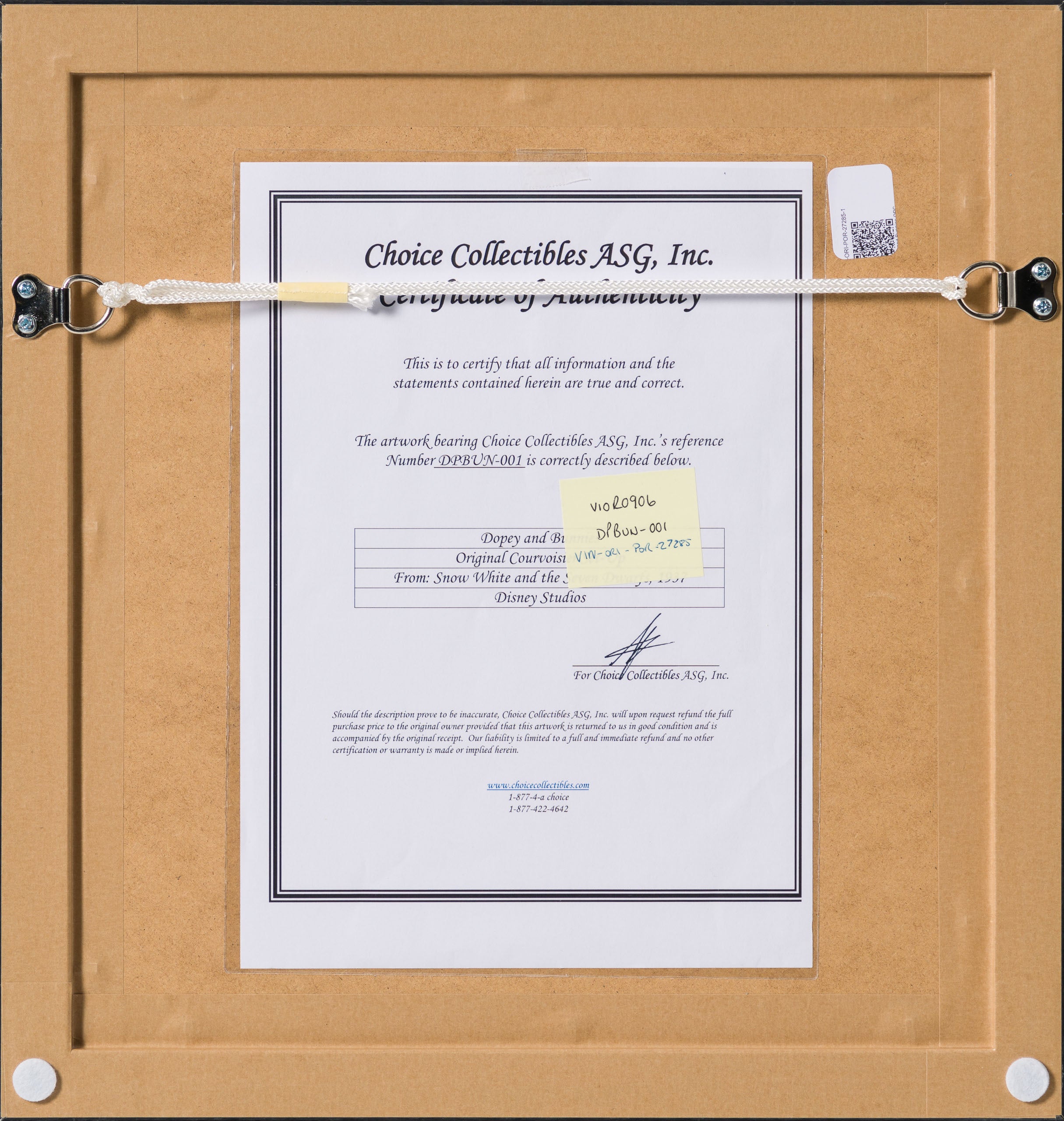 VIN ORI POR 27285 Dopey and Bunnies OPC 7 