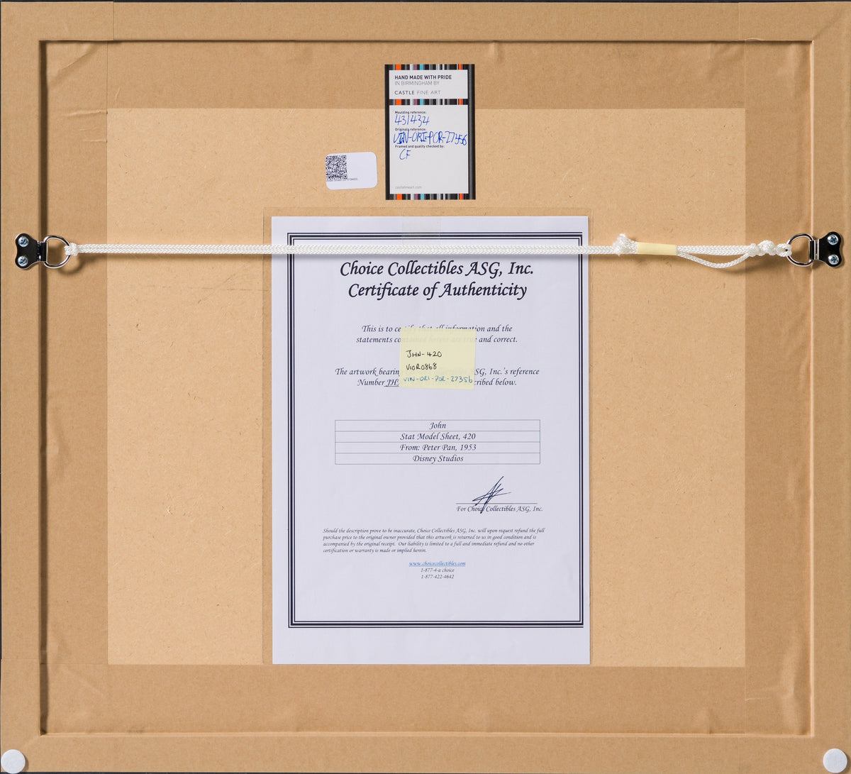 VIN ORI POR 27356 7 John Model Sheet 