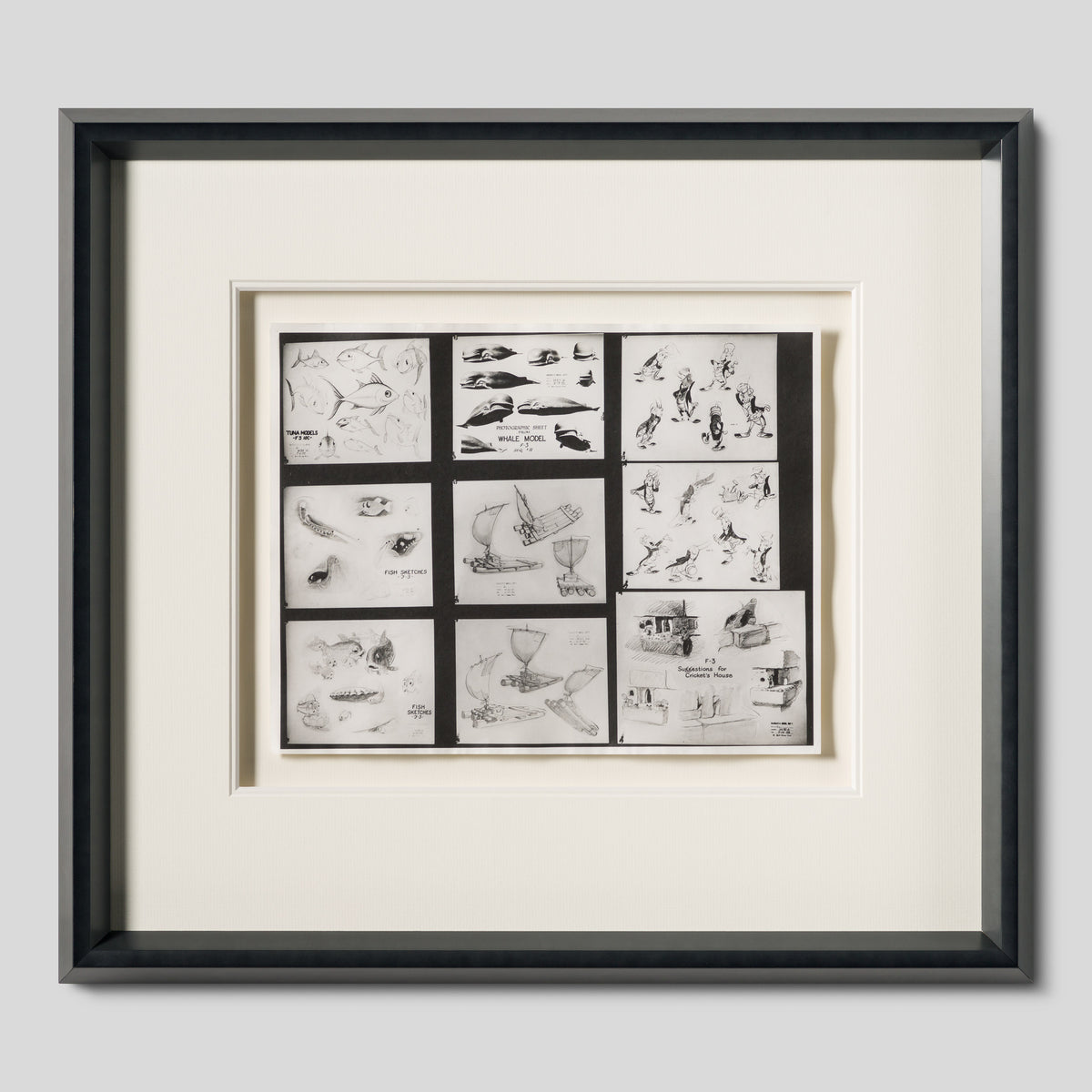 VIN ORI POR 27381 Miscellaneous Characters from Pinocchio Model Sheet 1 