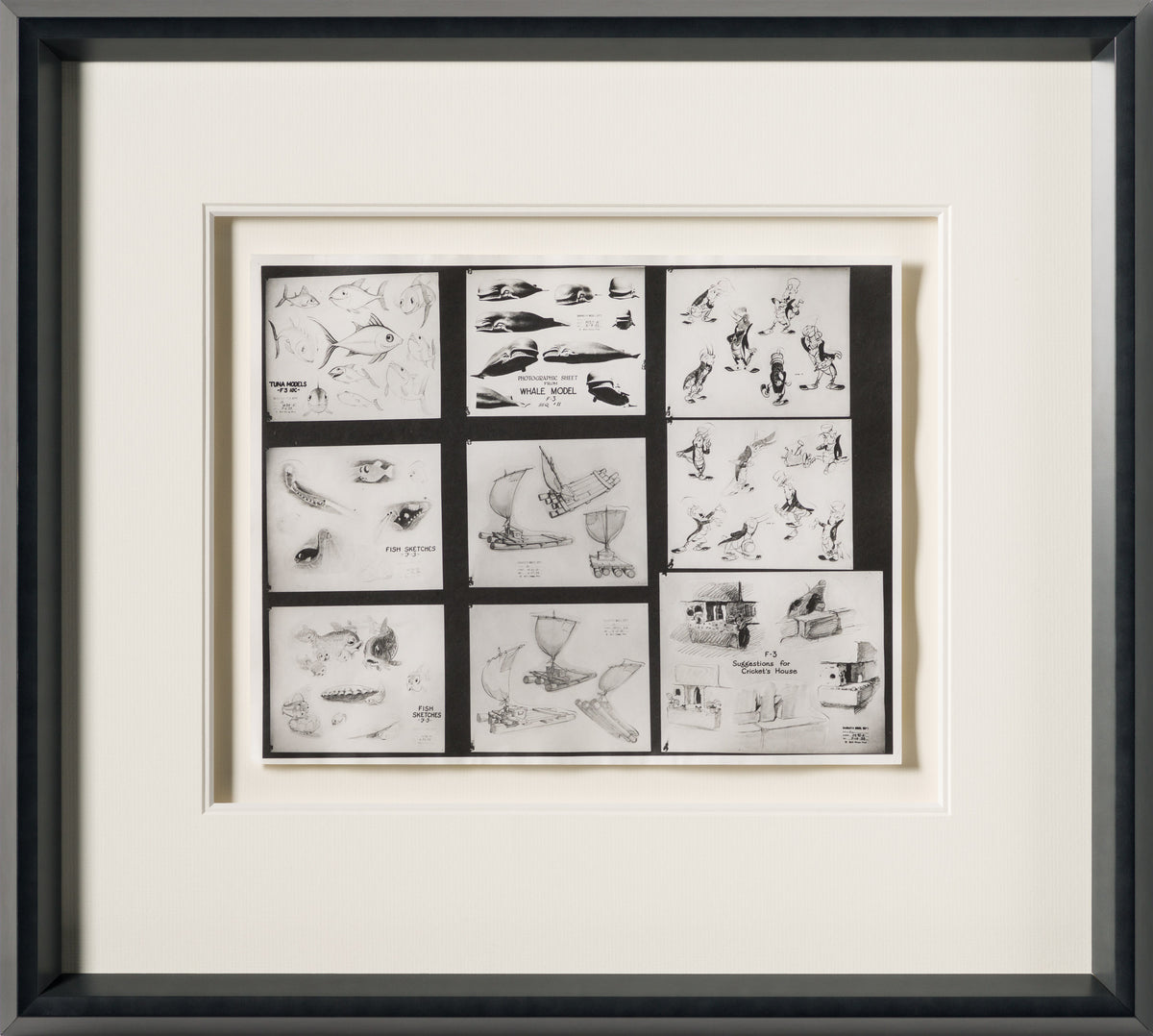 VIN ORI POR 27381 Miscellaneous Characters from Pinocchio Model Sheet 30 