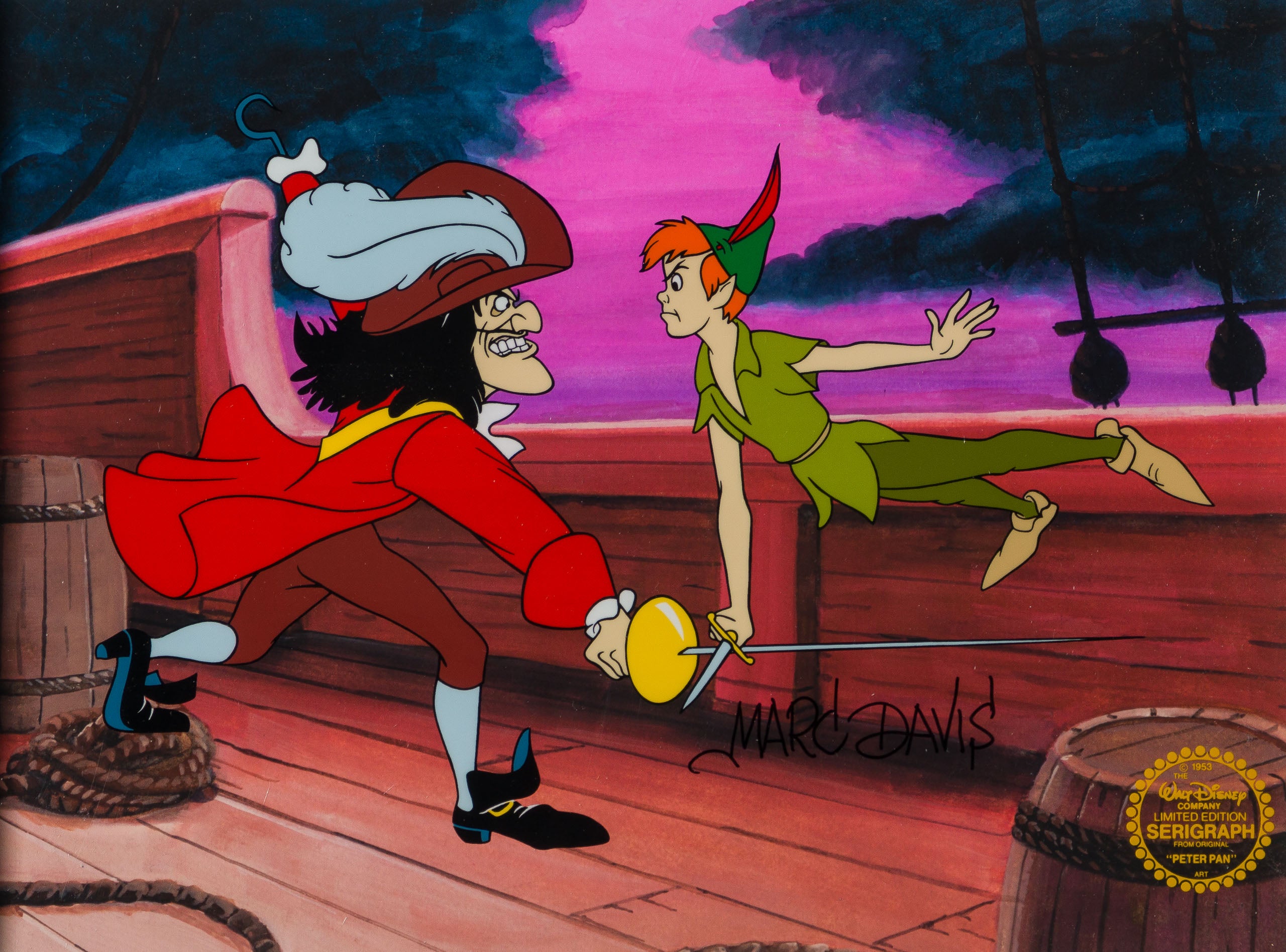 VIN ORI POR 27413 Peter Pan Captain Hook (9) Sericel 31 